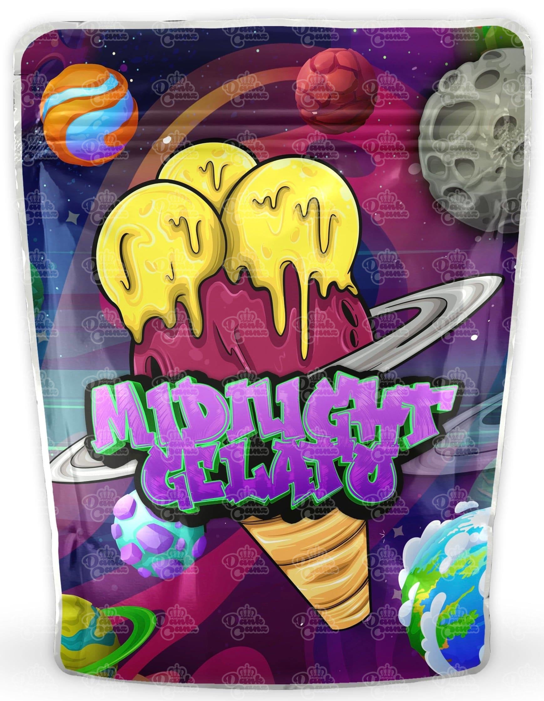 Midnight Gelato Mylar Bags - DC Packaging Custom Cannabis Packaging