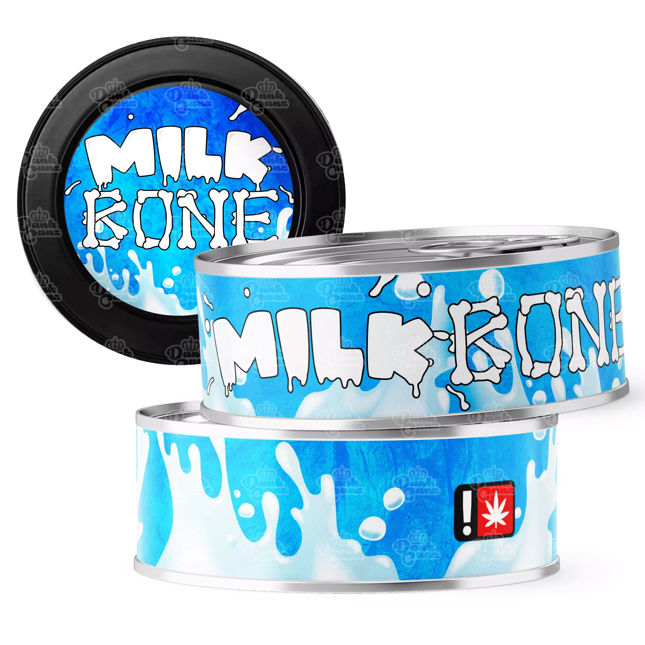 Milk Bone 3.5g Self Seal Tins - DC Packaging Custom Cannabis Packaging