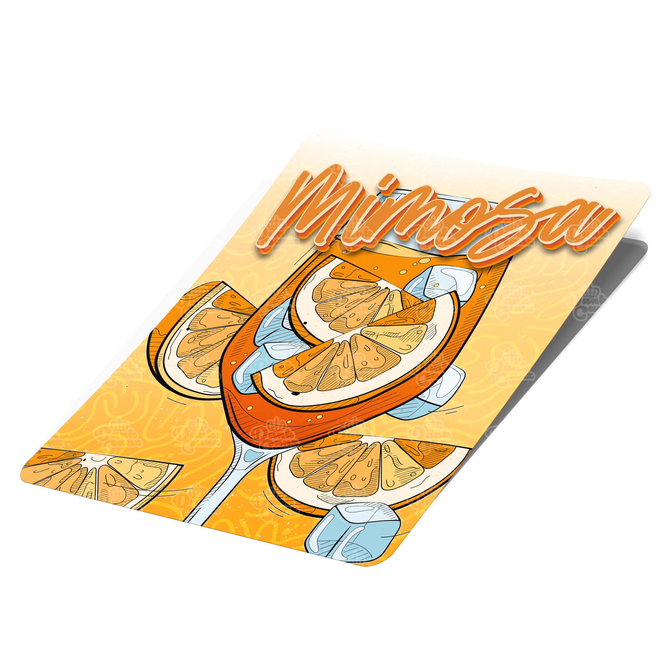 Mimosa Mylar Bag Labels - Labels only - DC Packaging Custom Cannabis Packaging