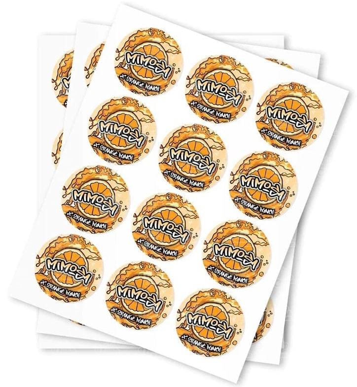 Mimosa X Orange Punch Stickers - DC Packaging Custom Cannabis Packaging