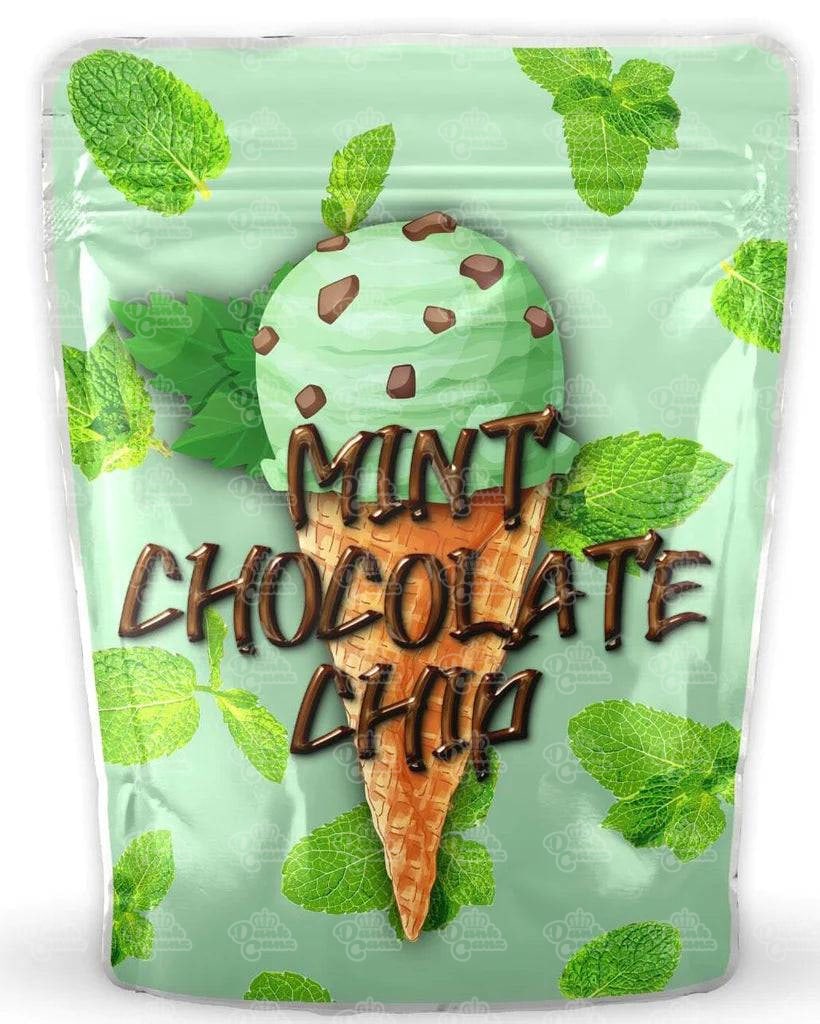 Mint Chocolate Chip Mylar Bags - DC Packaging Custom Cannabis Packaging
