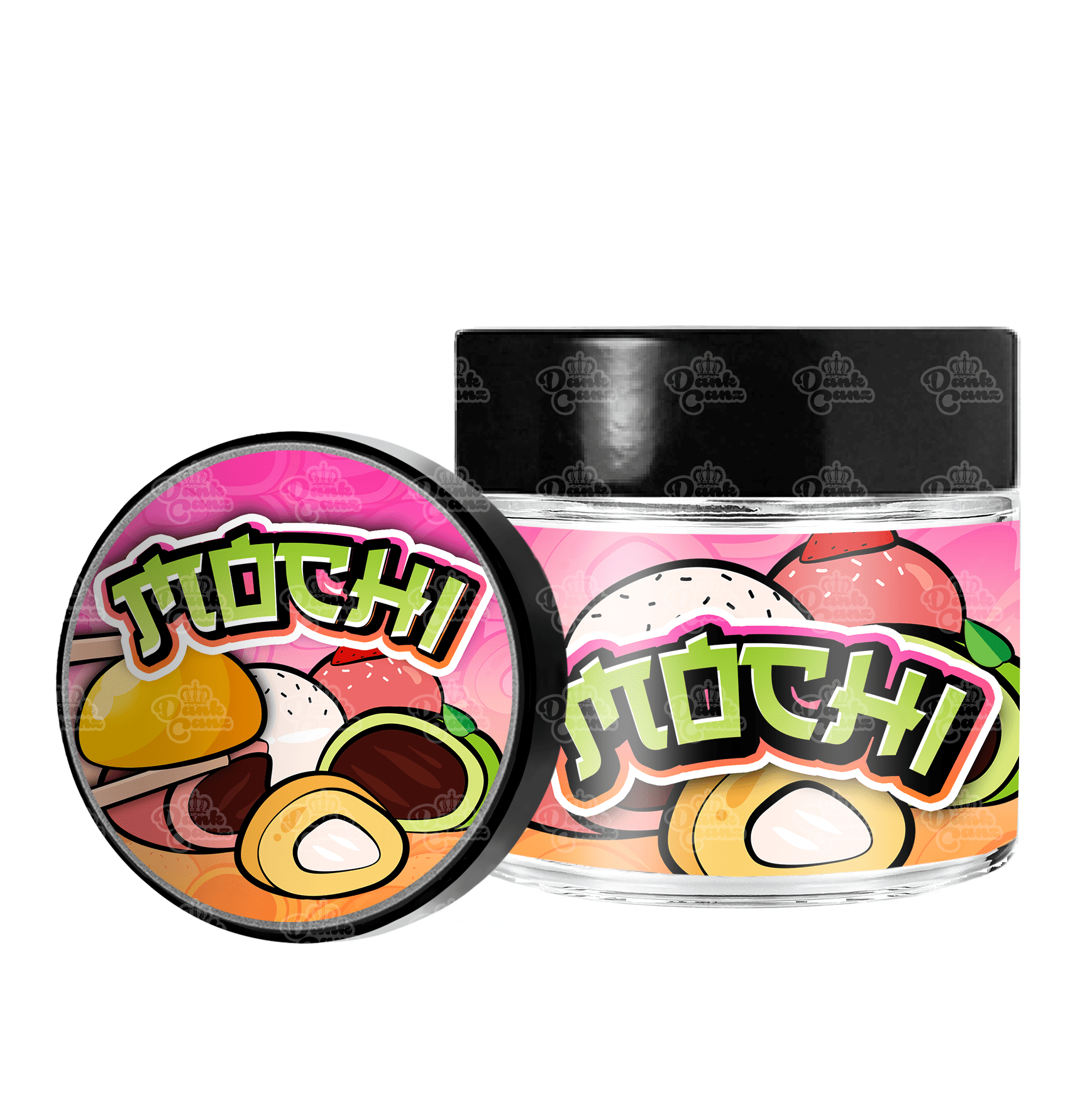 Mochi 3.5g/60ml Glass Jars - Labelled - DC Packaging Custom Cannabis Packaging