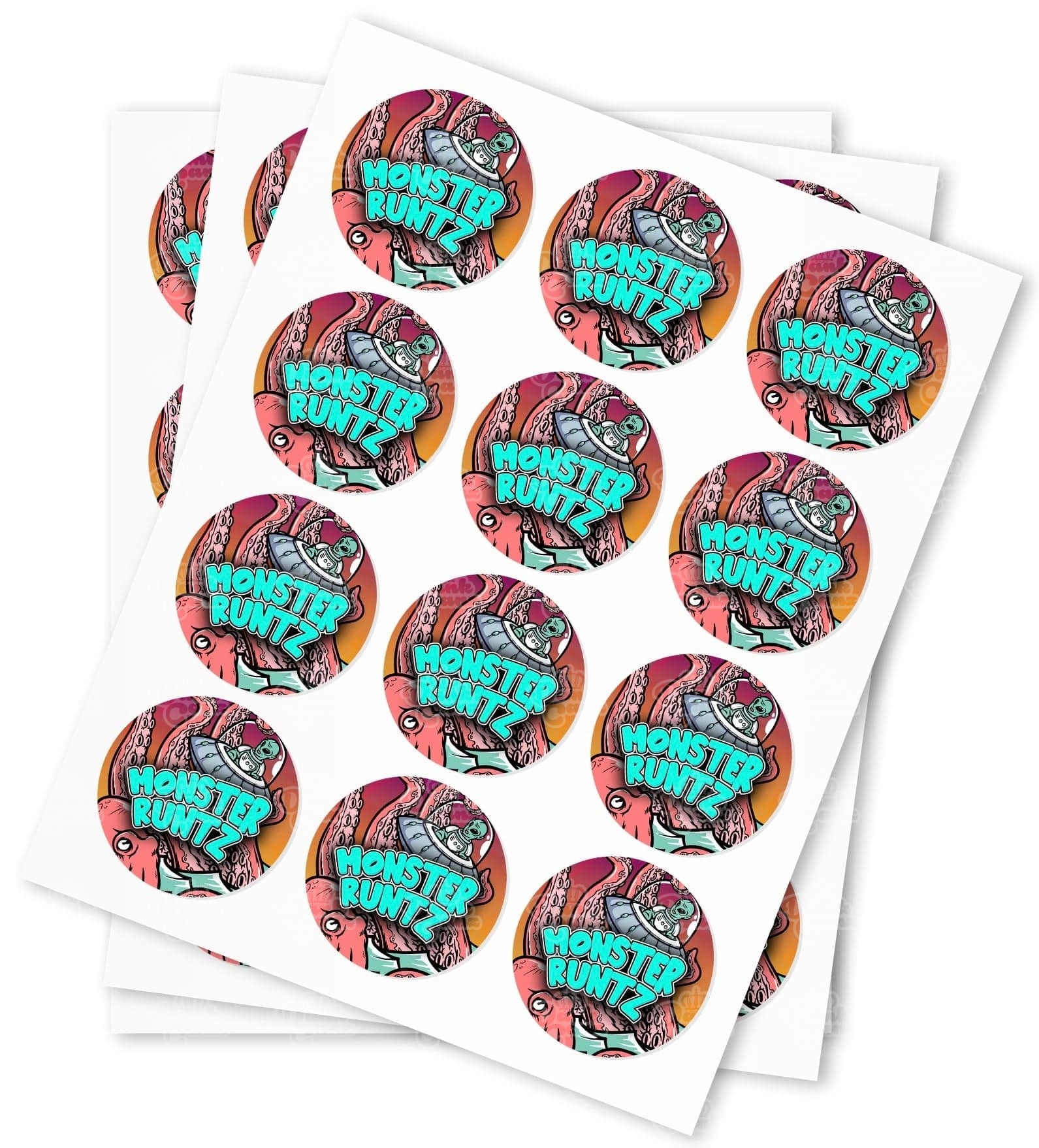 Monster Runtz Strain Stickers - DC Packaging Custom Cannabis Packaging
