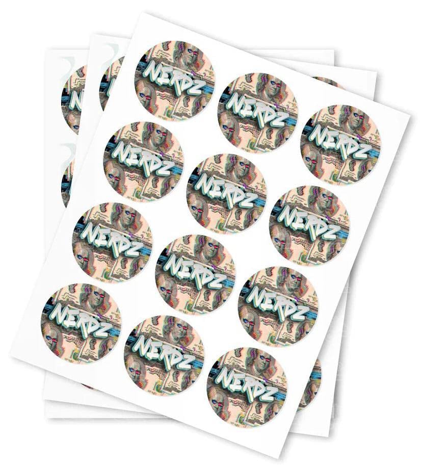 Nerdz Strain Stickers - DC Packaging Custom Cannabis Packaging