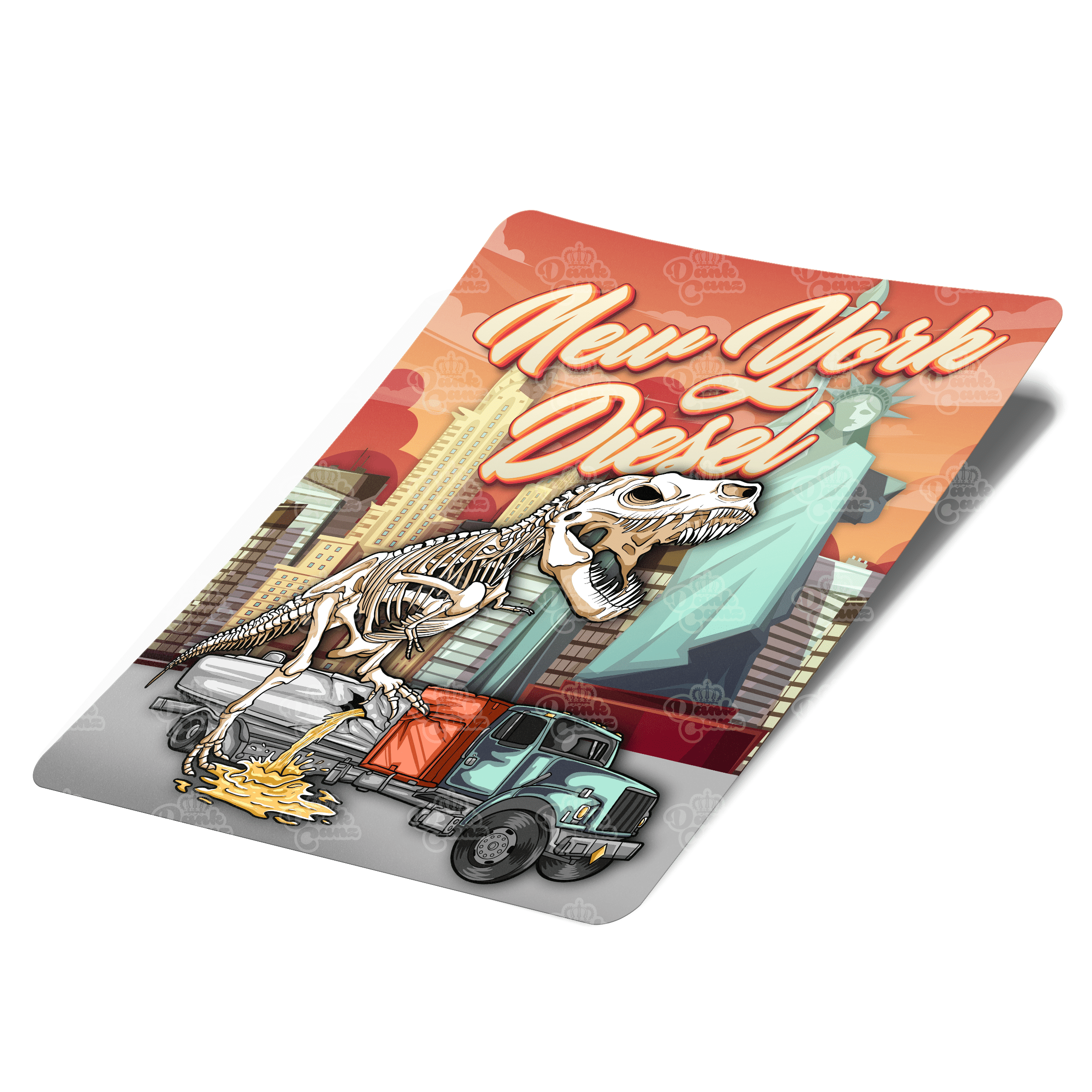 New York Diesel Mylar Bag Labels - Labels only - DC Packaging Custom Cannabis Packaging