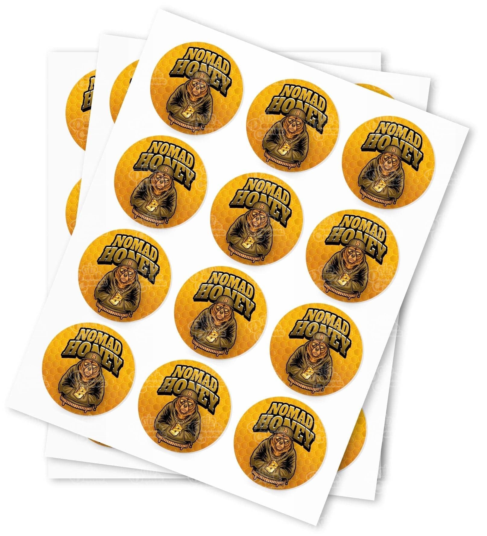 Nomad Honey Strain Stickers - DC Packaging Custom Cannabis Packaging