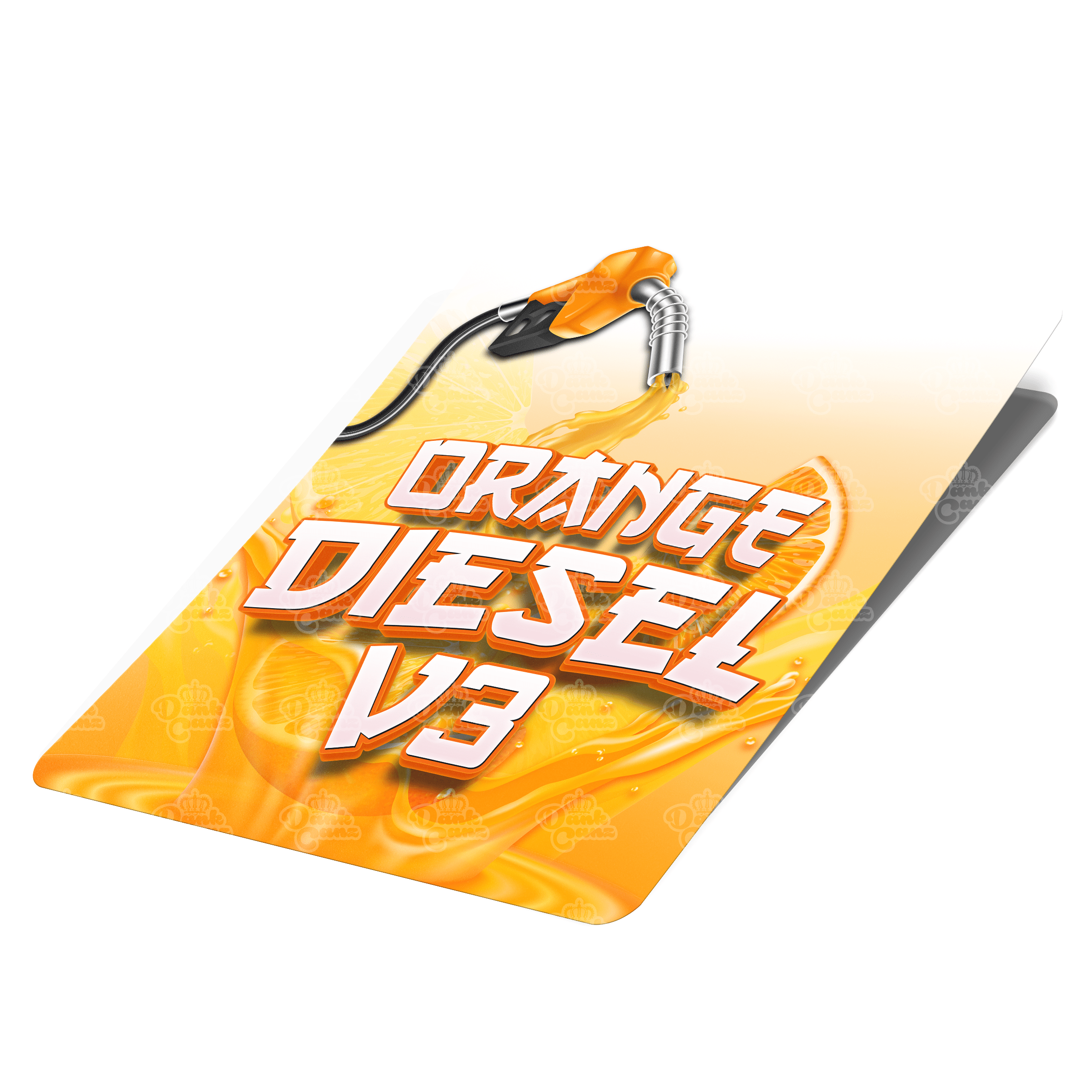 Orange Diesel V3 Mylar Bag Labels - Labels only - DC Packaging Custom Cannabis Packaging