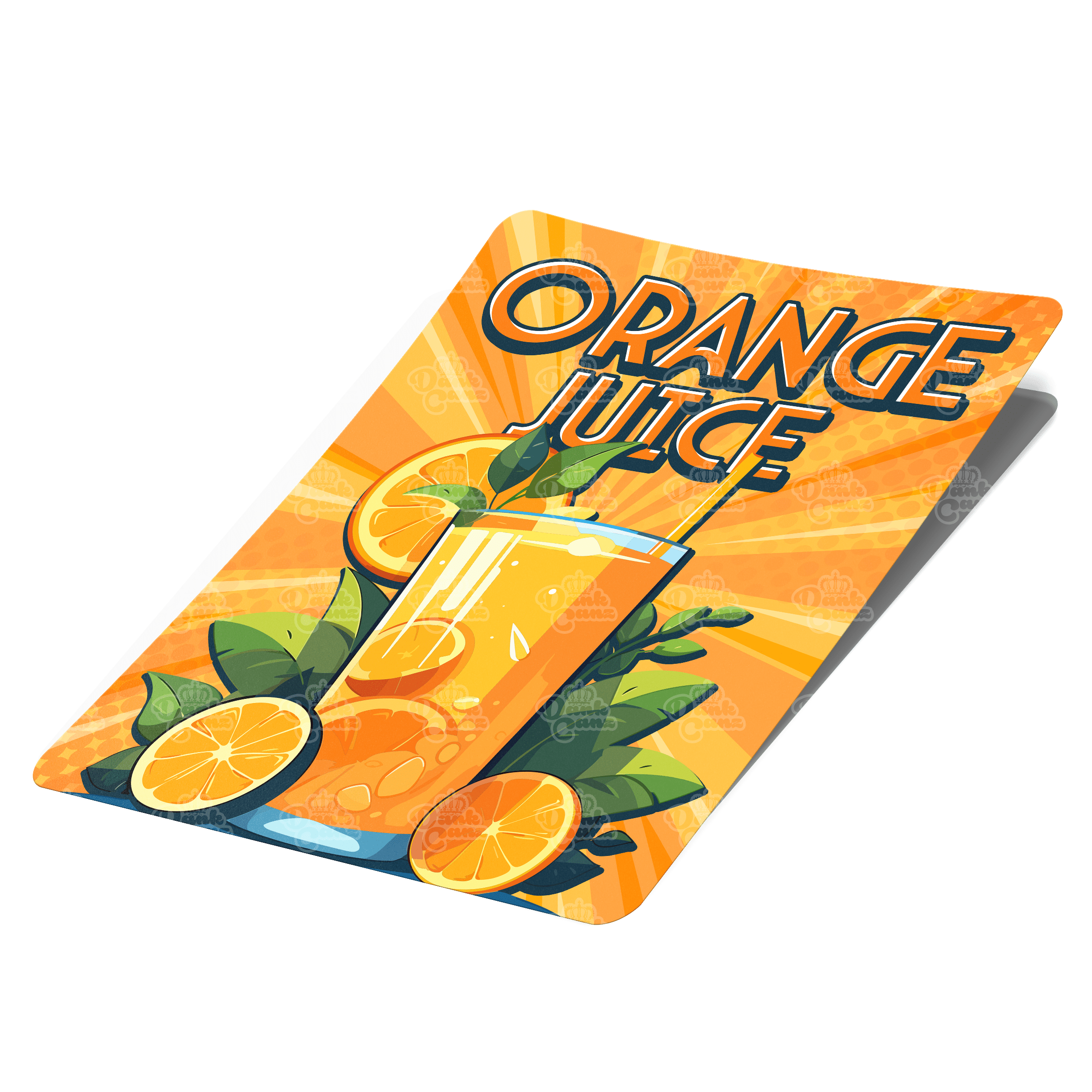Orange Juice Mylar Bag Labels - Labels only - DC Packaging Custom Cannabis Packaging