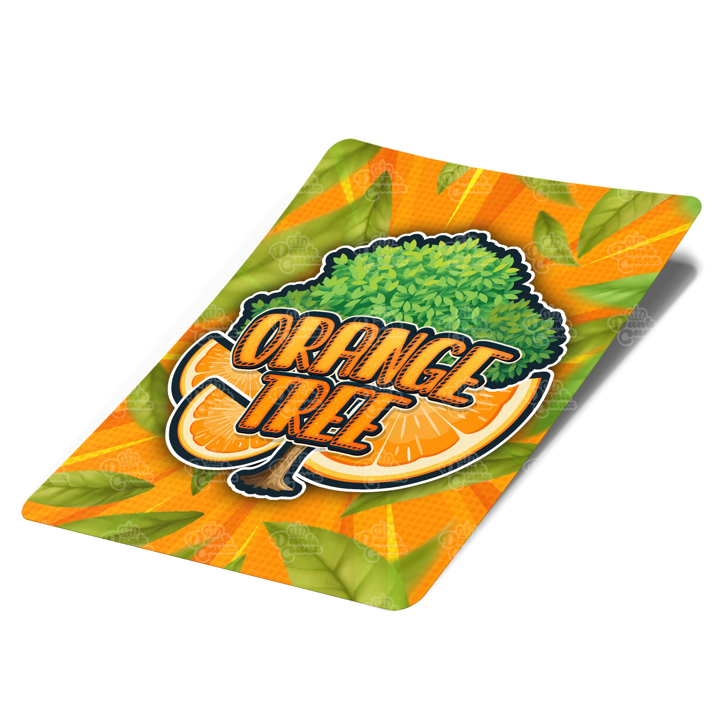Orange Tree Mylar Bag Labels - Labels only - DC Packaging Custom Cannabis Packaging