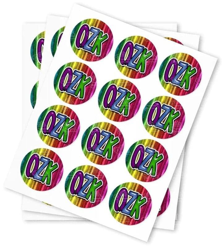 OZK Strain Stickers - DC Packaging Custom Cannabis Packaging