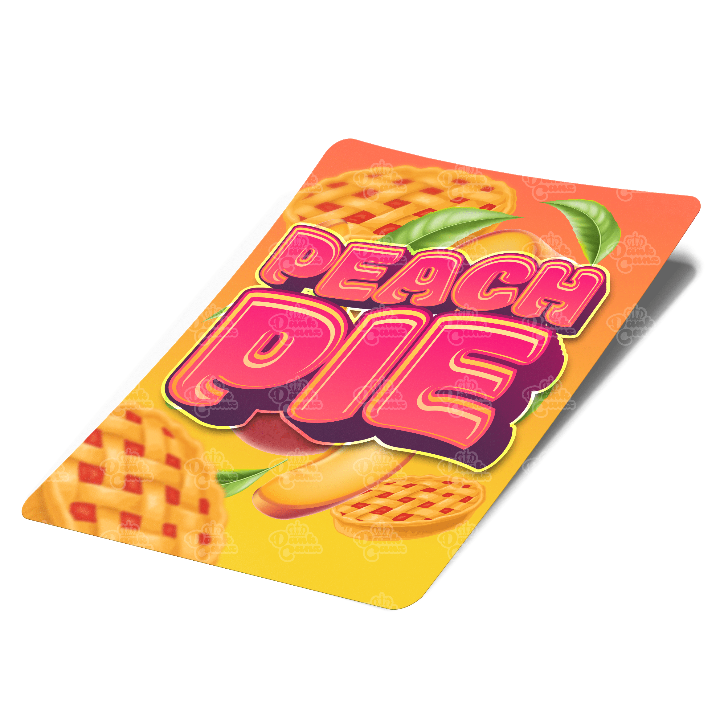 Peach Pie Mylar Bag Labels - Labels only - DC Packaging Custom Cannabis Packaging