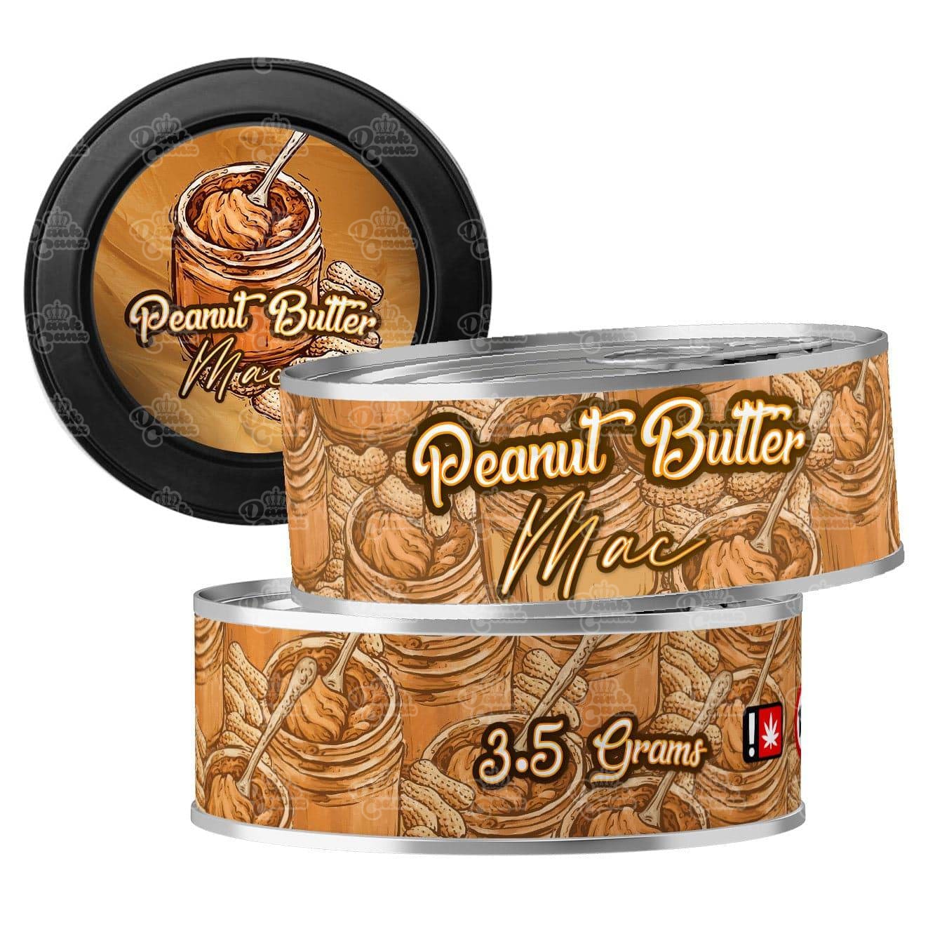 Peanut Butter Mac 3.5g Self Seal Tins - DC Packaging Custom Cannabis Packaging