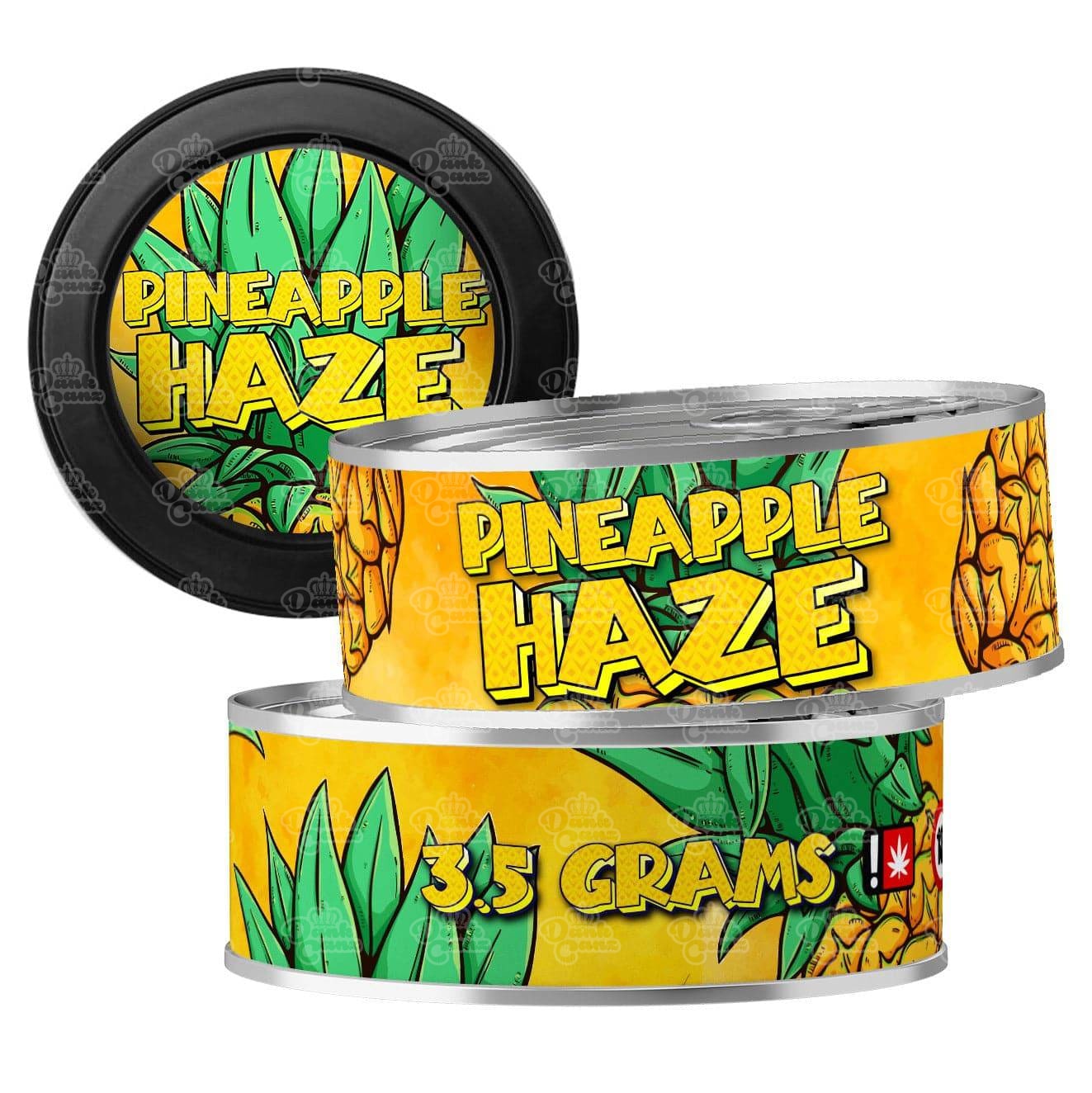 Pineapple Haze 3.5g Self Seal Tins - DC Packaging Custom Cannabis Packaging