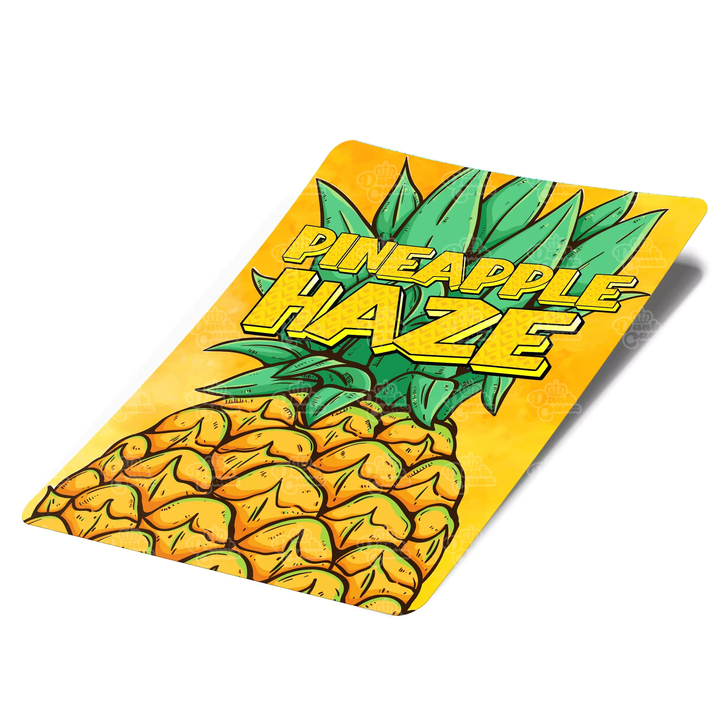 Pineapple Haze Mylar Bag Labels - Labels only - DC Packaging Custom Cannabis Packaging