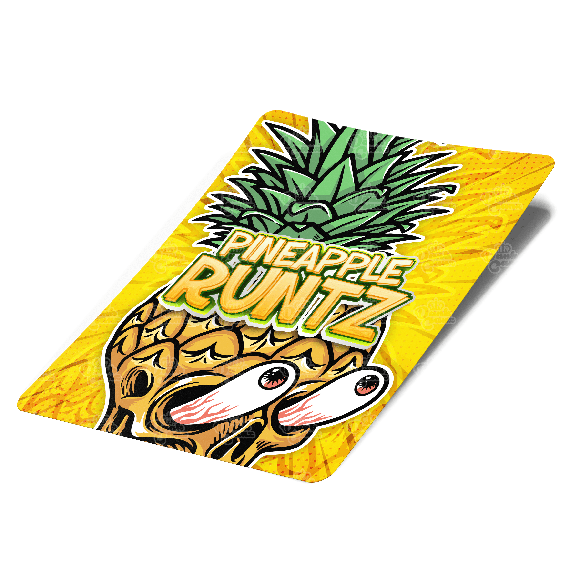 Pineapple Runtz Mylar Bag Labels - Labels only - DC Packaging Custom Cannabis Packaging