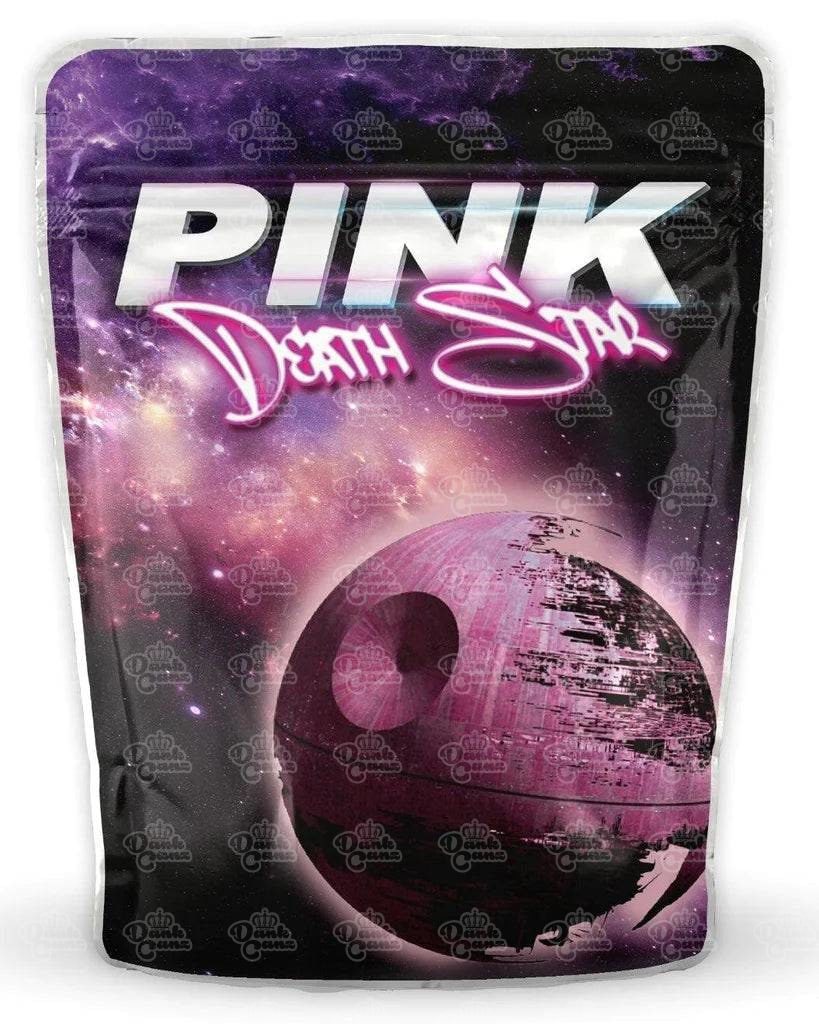 Pink Death Star Mylar Bags - DC Packaging Custom Cannabis Packaging