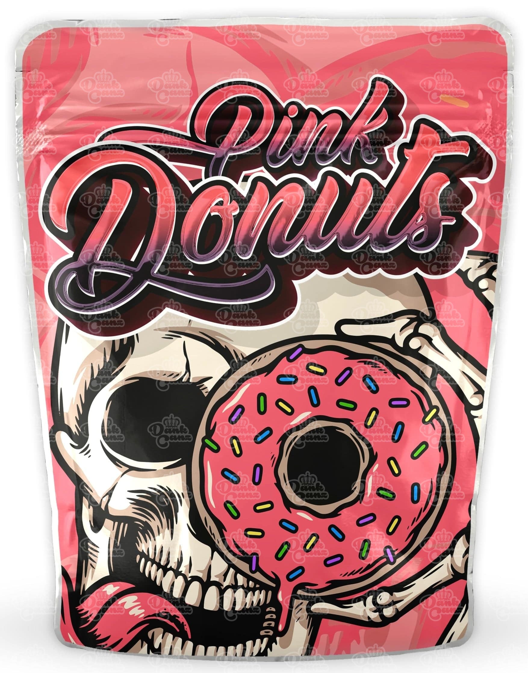 Pink Donuts Mylar Bags - DC Packaging Custom Cannabis Packaging