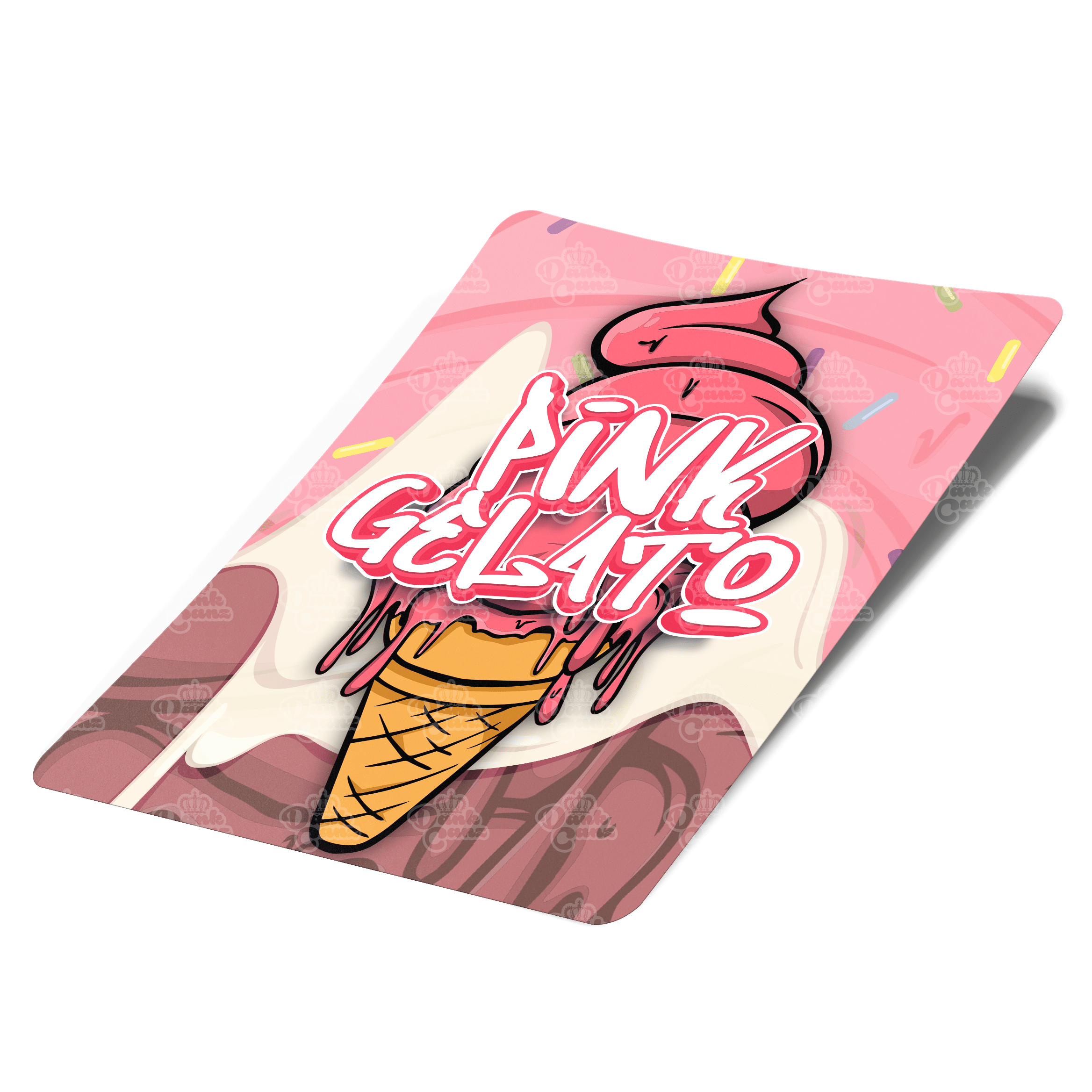 Pink Gelato Mylar Bag Labels - Labels only - DC Packaging Custom Cannabis Packaging