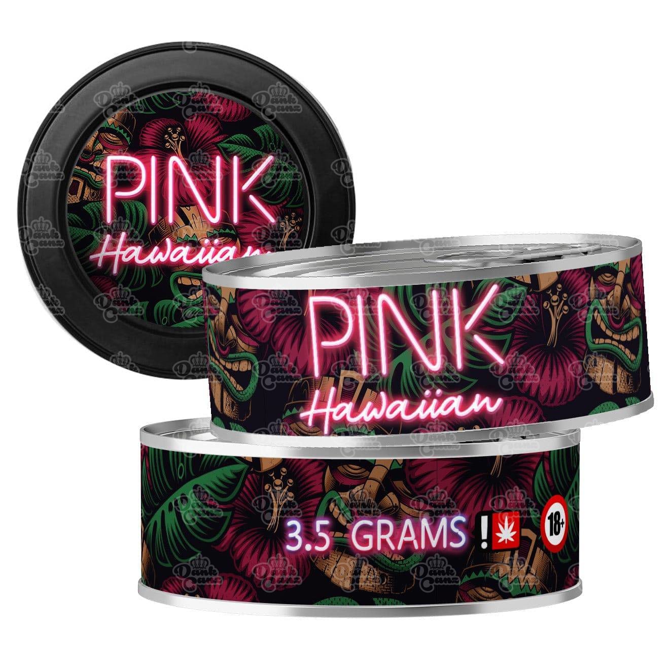 Pink Hawaiian 3.5g Self Seal Tins - DC Packaging Custom Cannabis Packaging