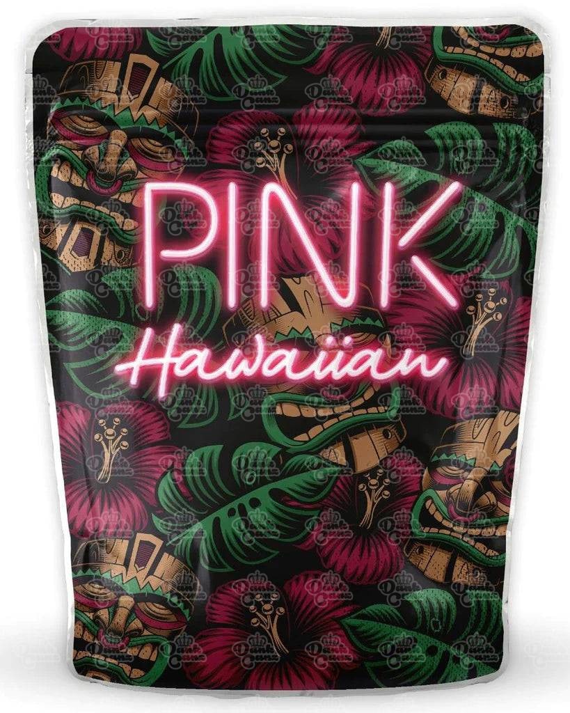 Pink Hawaiian Mylar Bags - DC Packaging Custom Cannabis Packaging