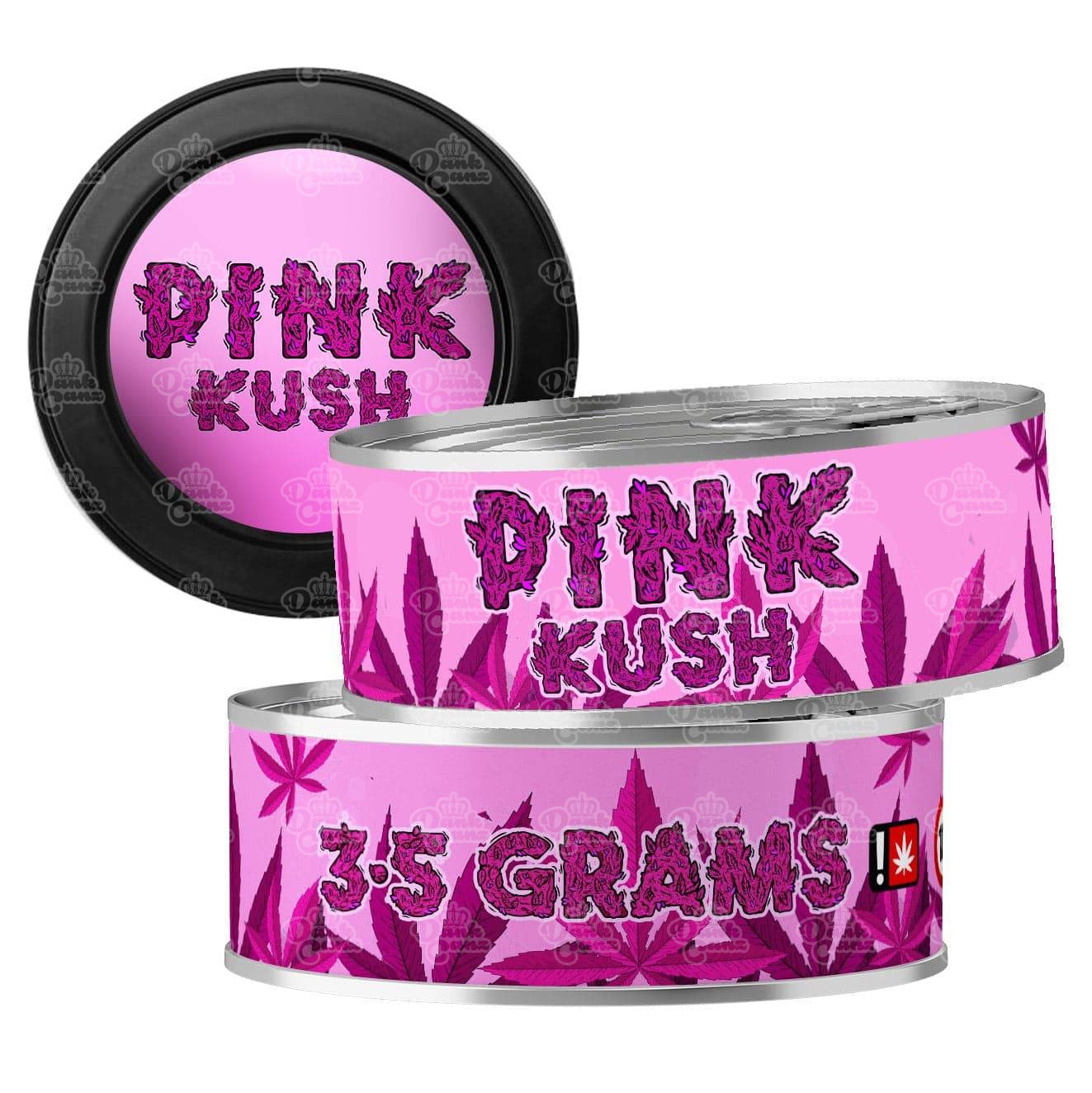Pink Kush 3.5g Self Seal Tins - DC Packaging Custom Cannabis Packaging