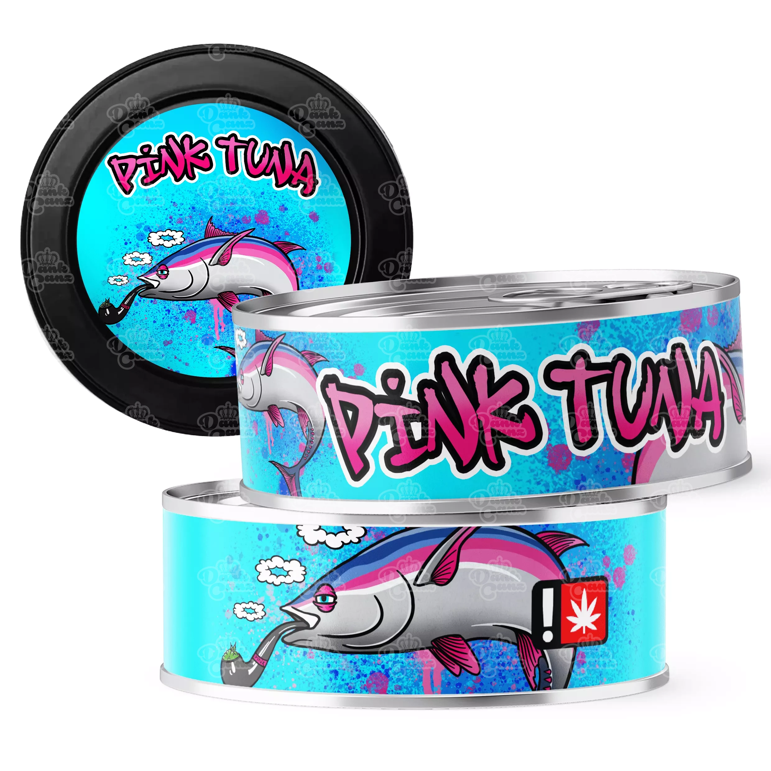 Pink Tuna 3.5g Self Seal Tins - DC Packaging Custom Cannabis Packaging