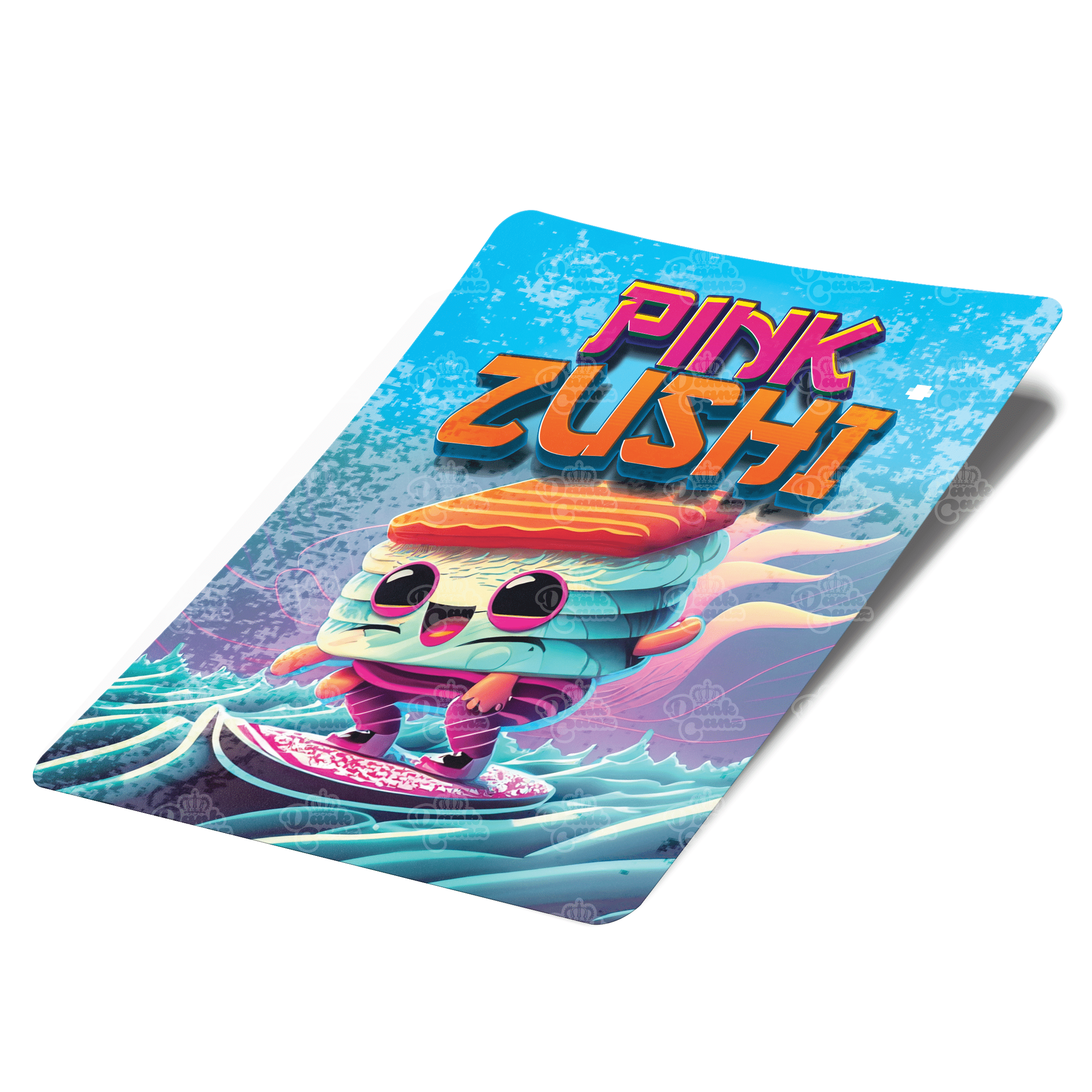 Pink Zushi Mylar Bag Labels - Labels only - DC Packaging Custom Cannabis Packaging