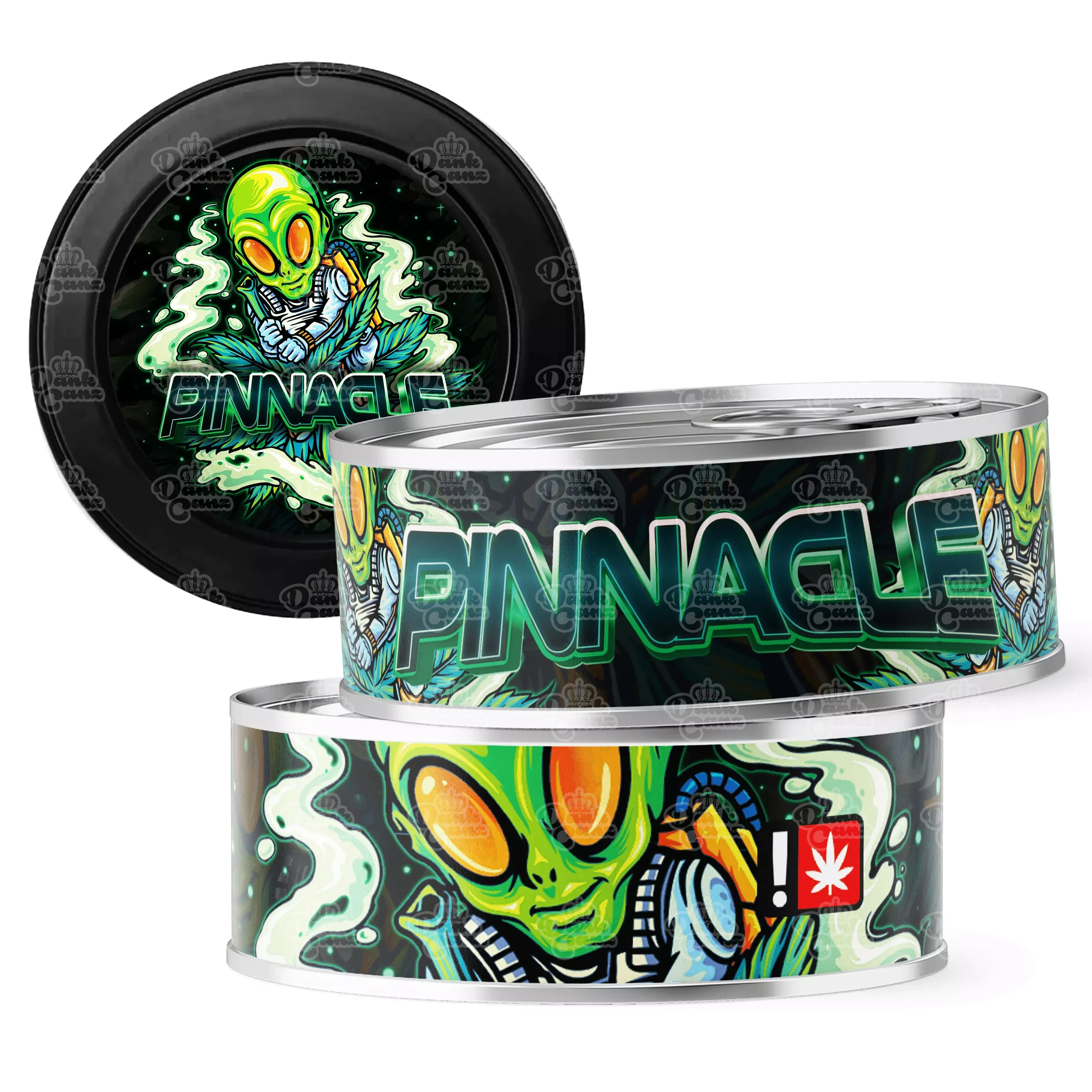 Pinnacle 3.5g Self Seal Tins - DC Packaging Custom Cannabis Packaging
