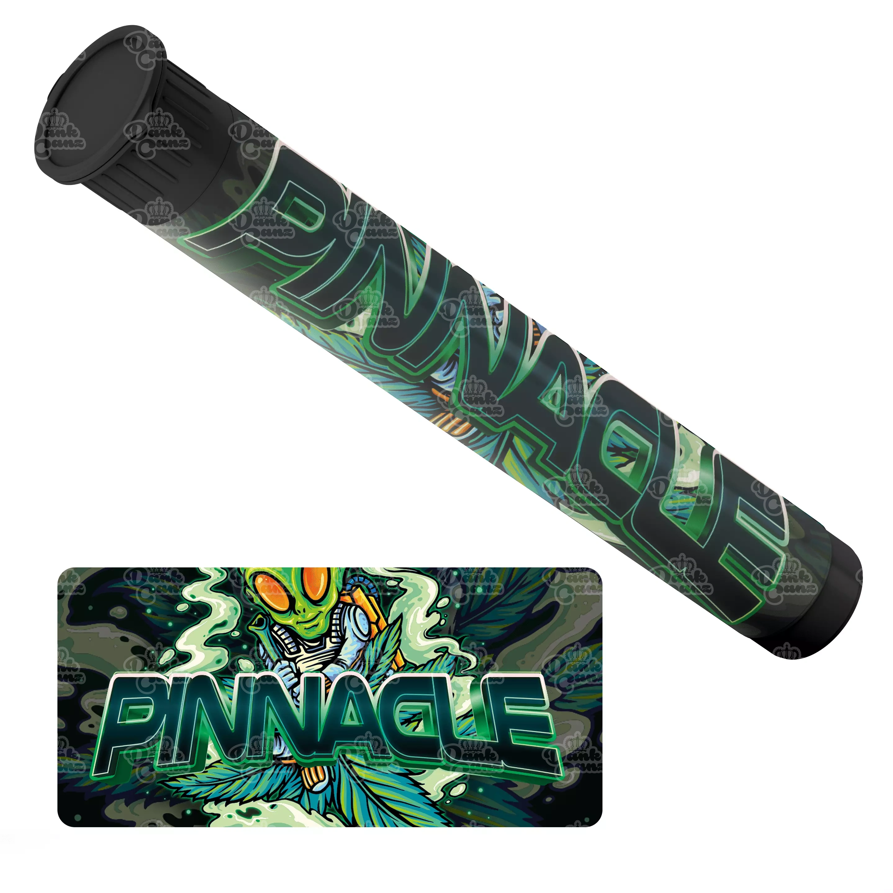 Pinnacle Pre Roll Tubes - Labelled - DC Packaging Custom Cannabis Packaging