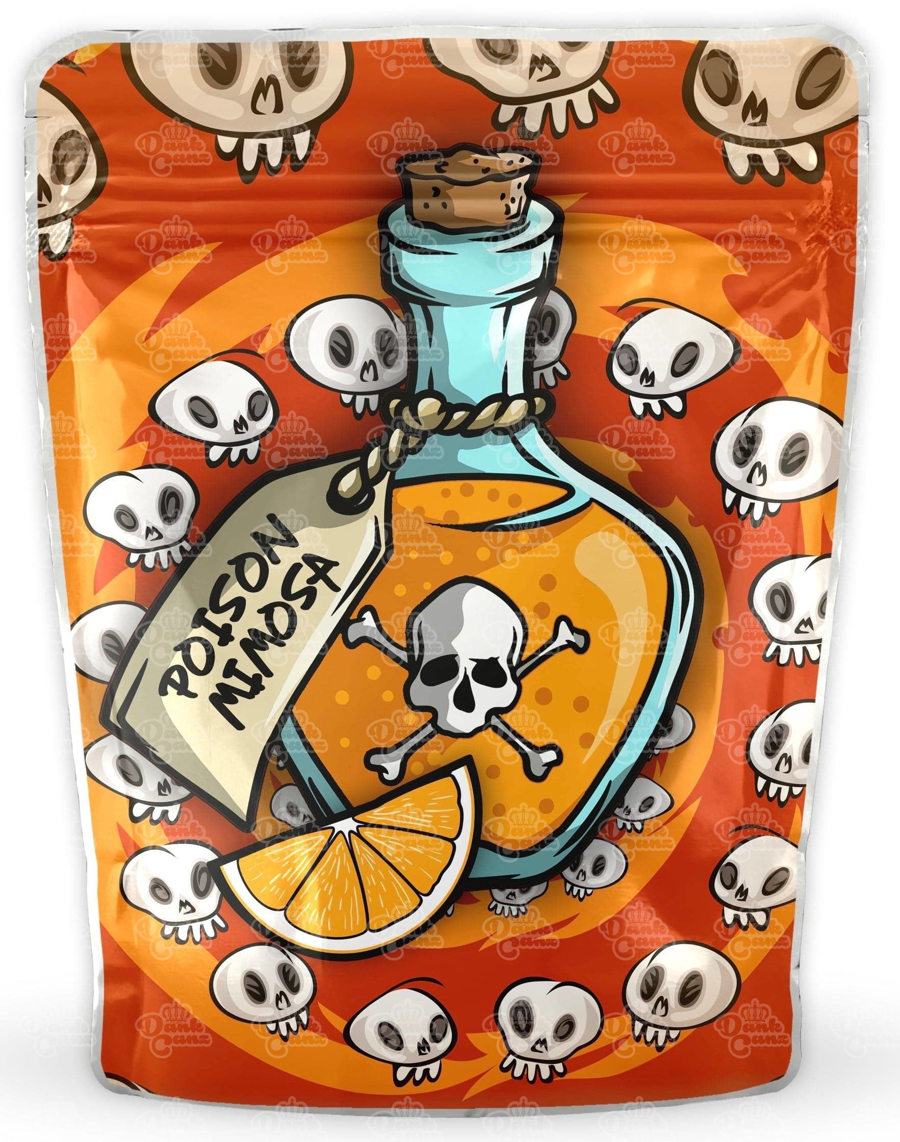 Poison Mimosa Mylar Bags - DC Packaging Custom Cannabis Packaging