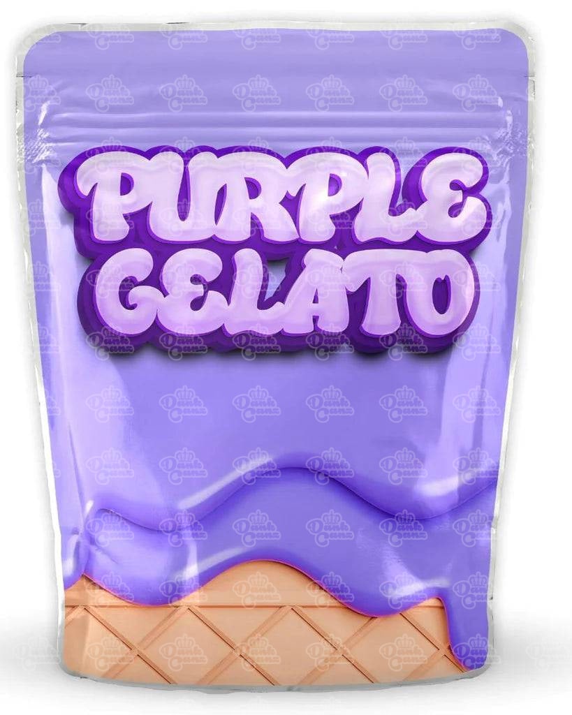 Purple Gelato Mylar Bags - DC Packaging Custom Cannabis Packaging