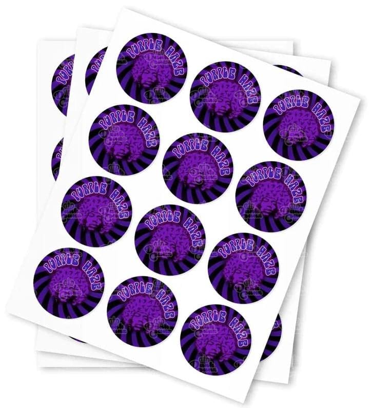 Purple Haze Stickers - DC Packaging Custom Cannabis Packaging