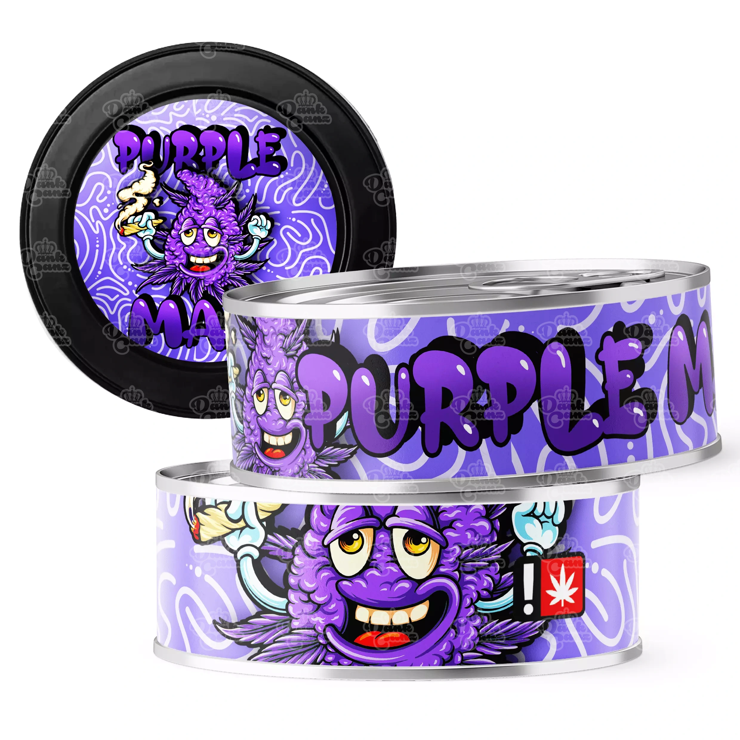 Purple Mac 3.5g Self Seal Tins - DC Packaging Custom Cannabis Packaging
