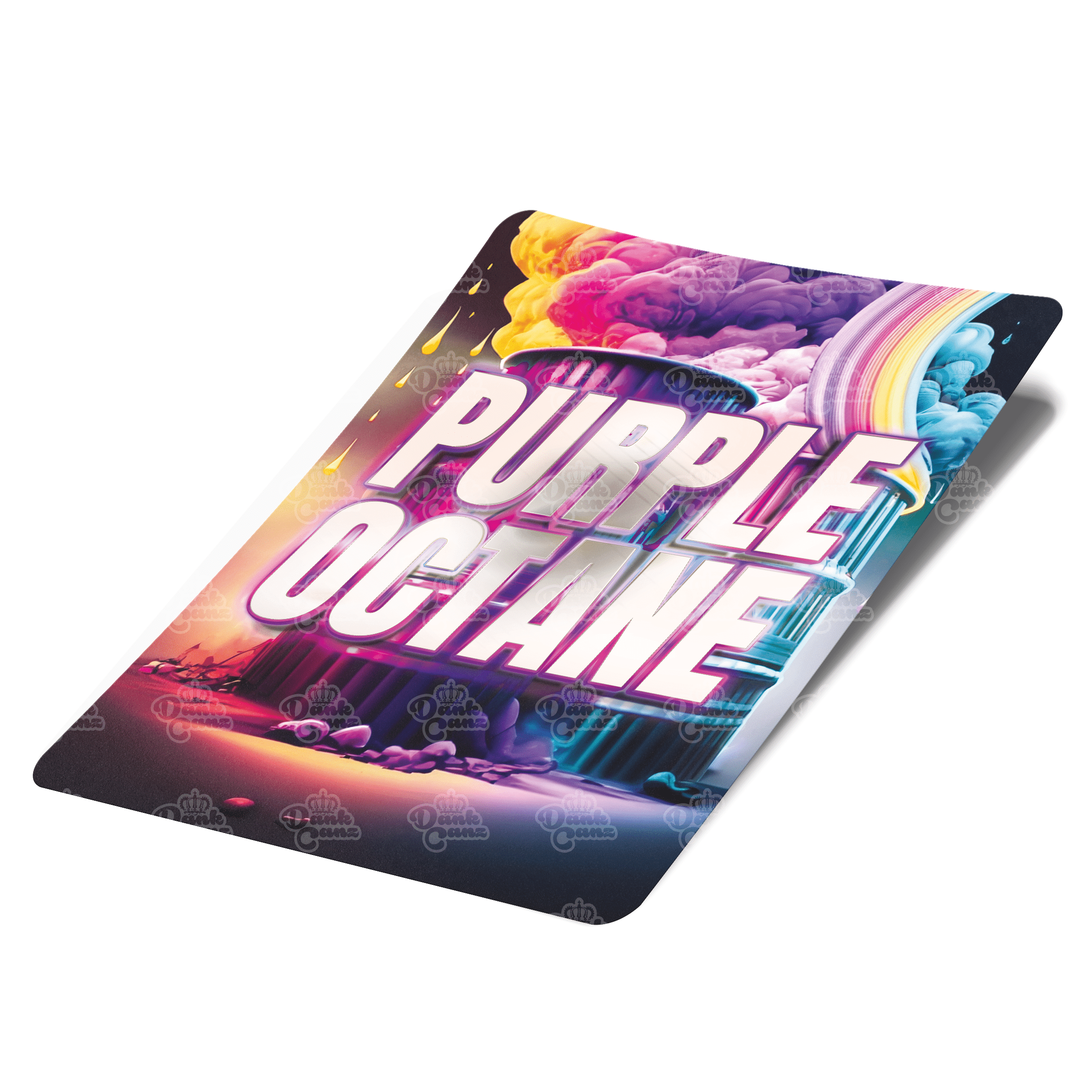 Purple Octane Mylar Bag Labels - Labels only - DC Packaging Custom Cannabis Packaging