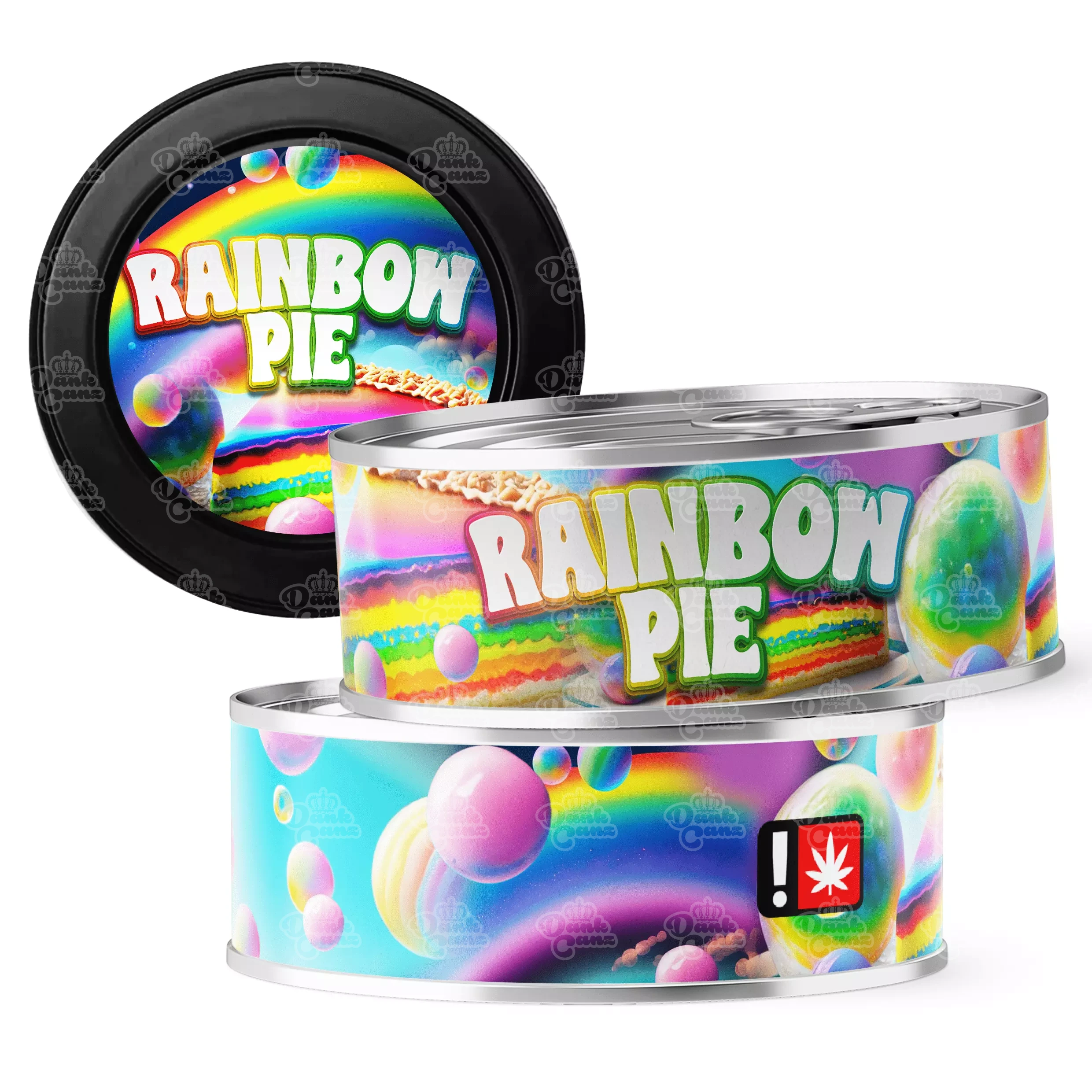 Rainbow Pie 3.5g Self Seal Tins - DC Packaging Custom Cannabis Packaging