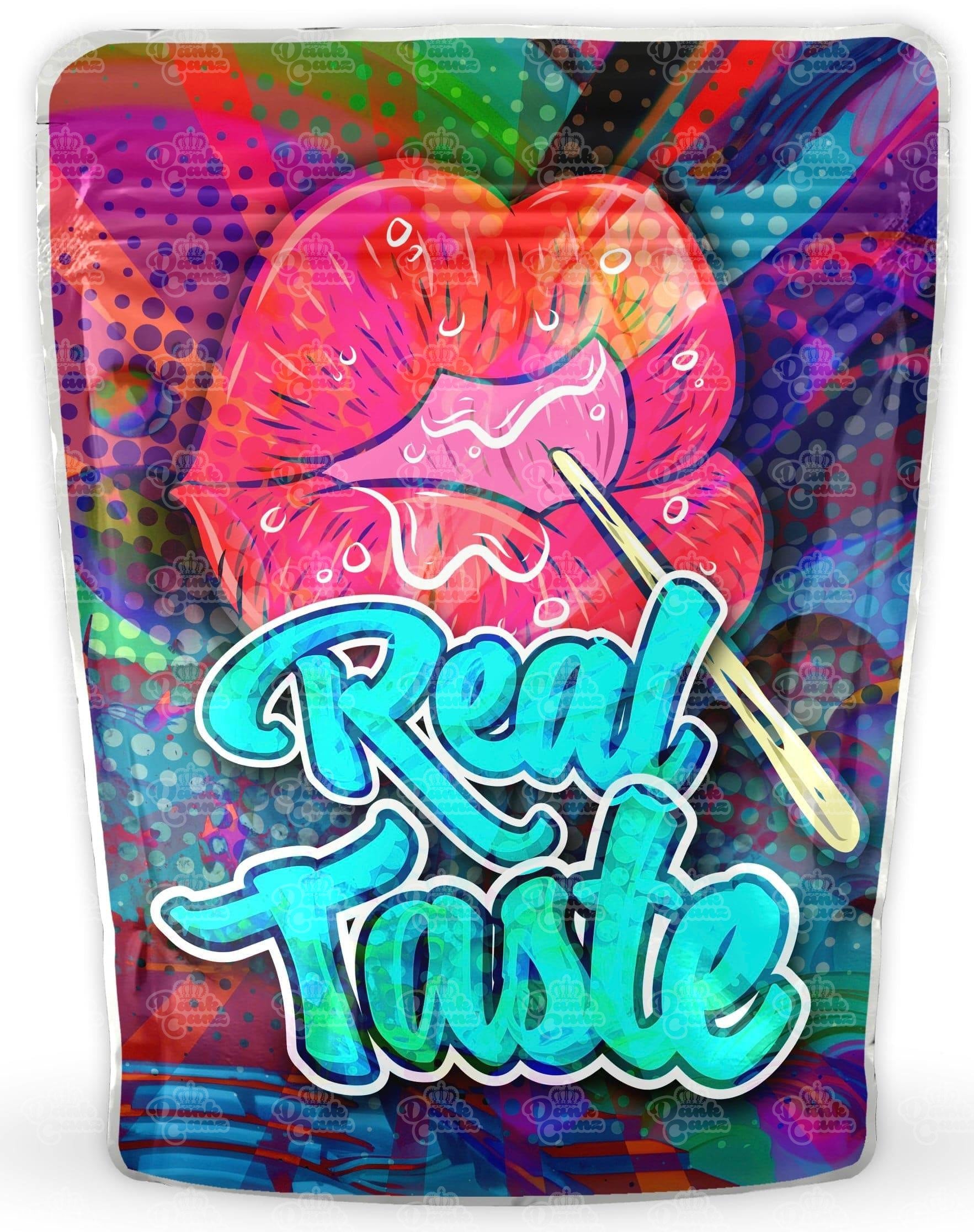 Real Taste Mylar Bags - DC Packaging Custom Cannabis Packaging