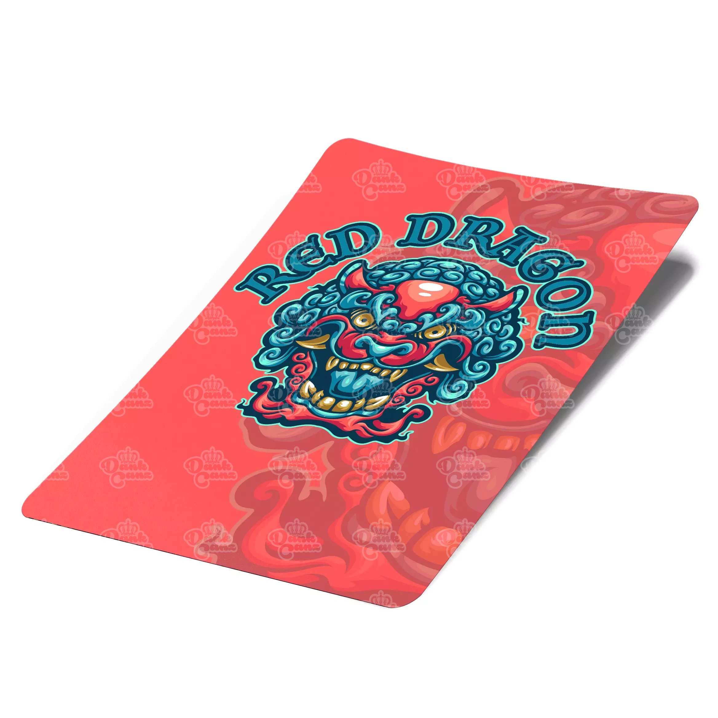 Red Dragon Mylar Bag Labels - Labels only - DC Packaging Custom Cannabis Packaging
