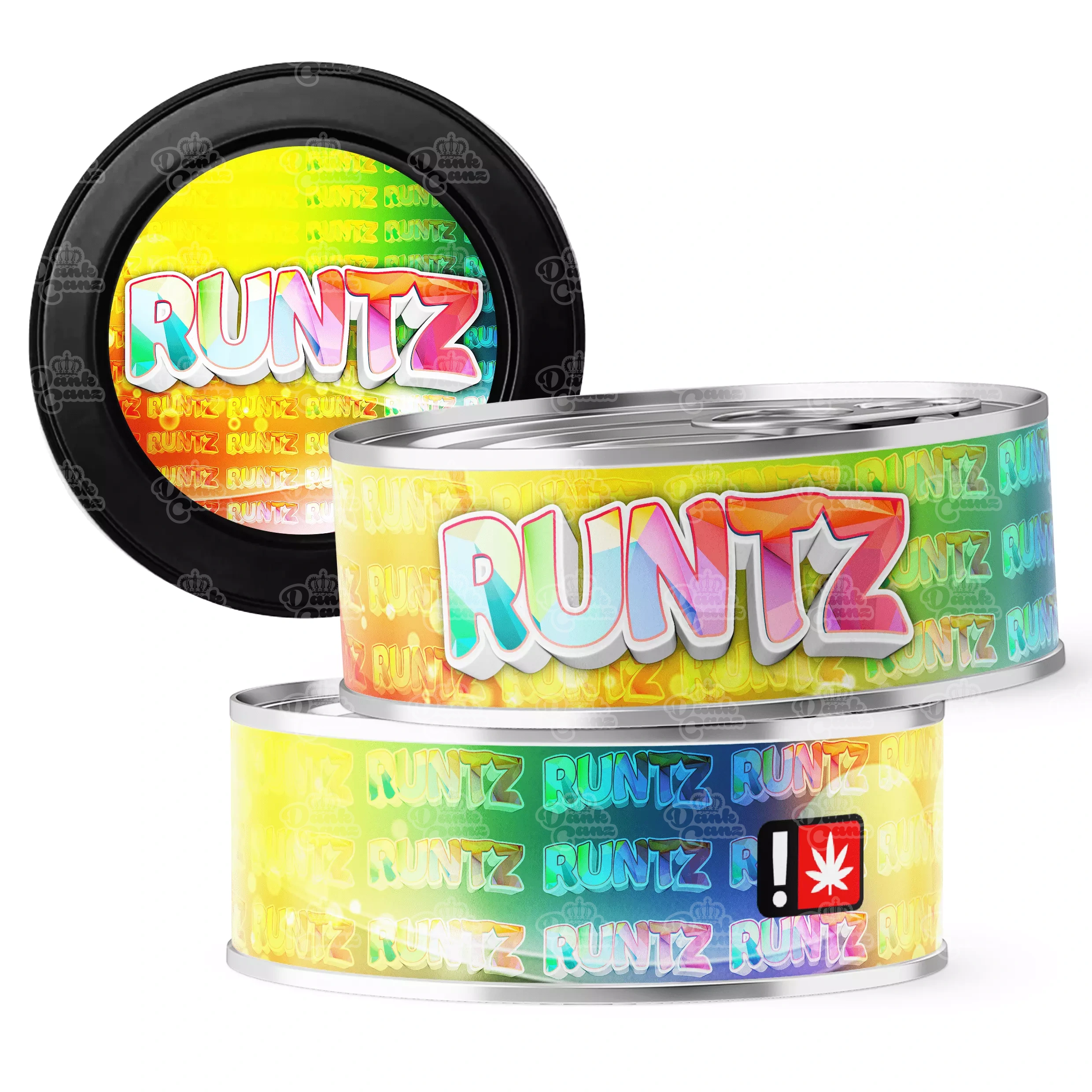 Runtz 3.5g Self Seal Tins - DC Packaging Custom Cannabis Packaging