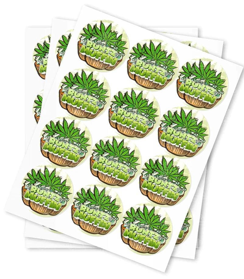 Runtz Muffin Strain Stickers - DC Packaging Custom Cannabis Packaging