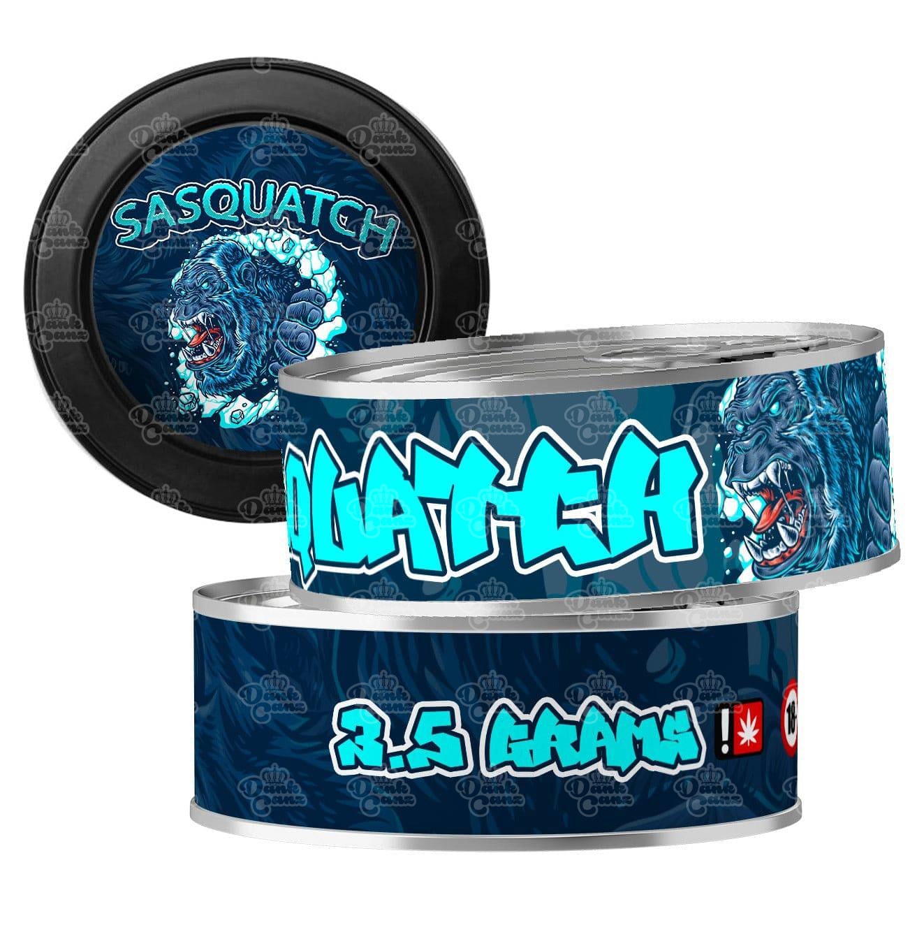 Sasquatch 3.5g Self Seal Tins - DC Packaging Custom Cannabis Packaging