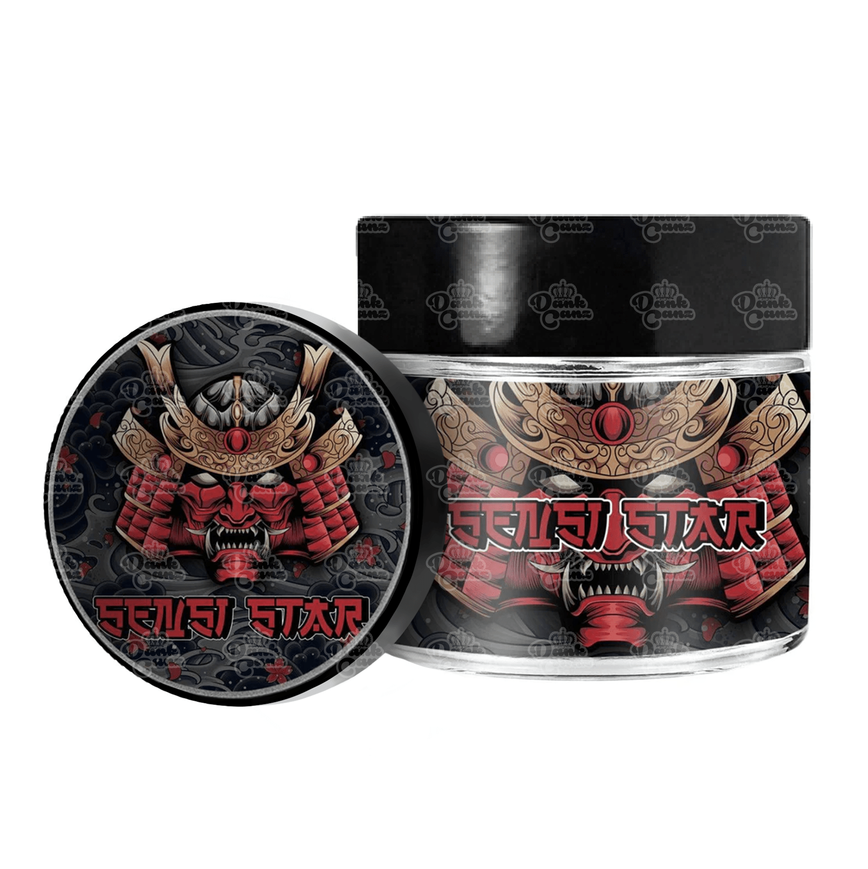 Sensi Star 3.5g/60ml Glass Jars - Labelled - DC Packaging Custom Cannabis Packaging