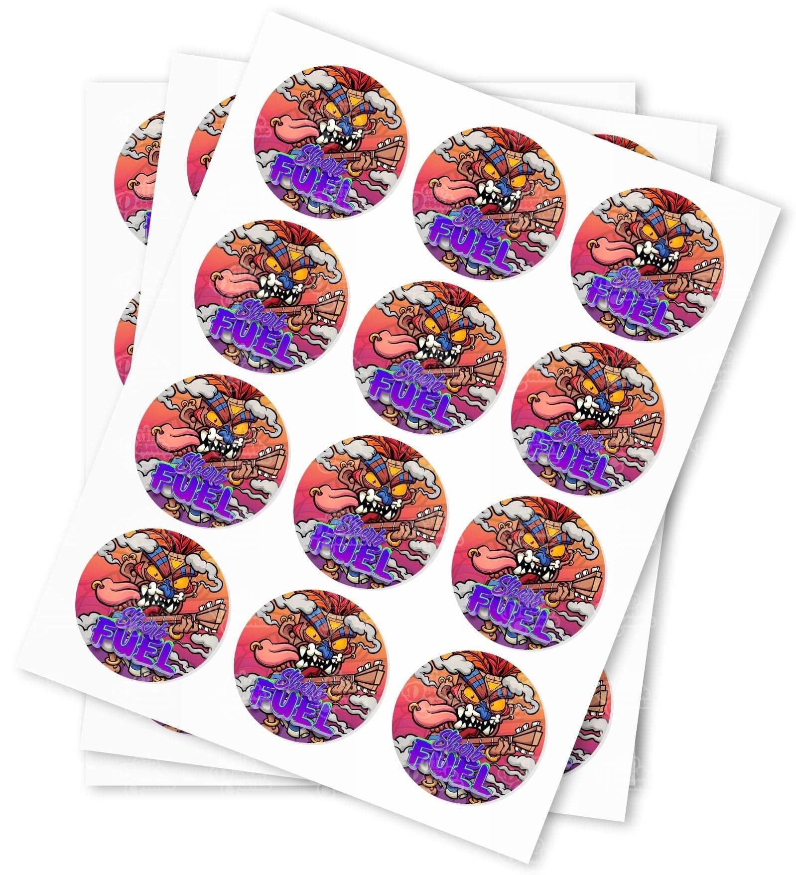 Sherb Fuel Strain Stickers - DC Packaging Custom Cannabis Packaging