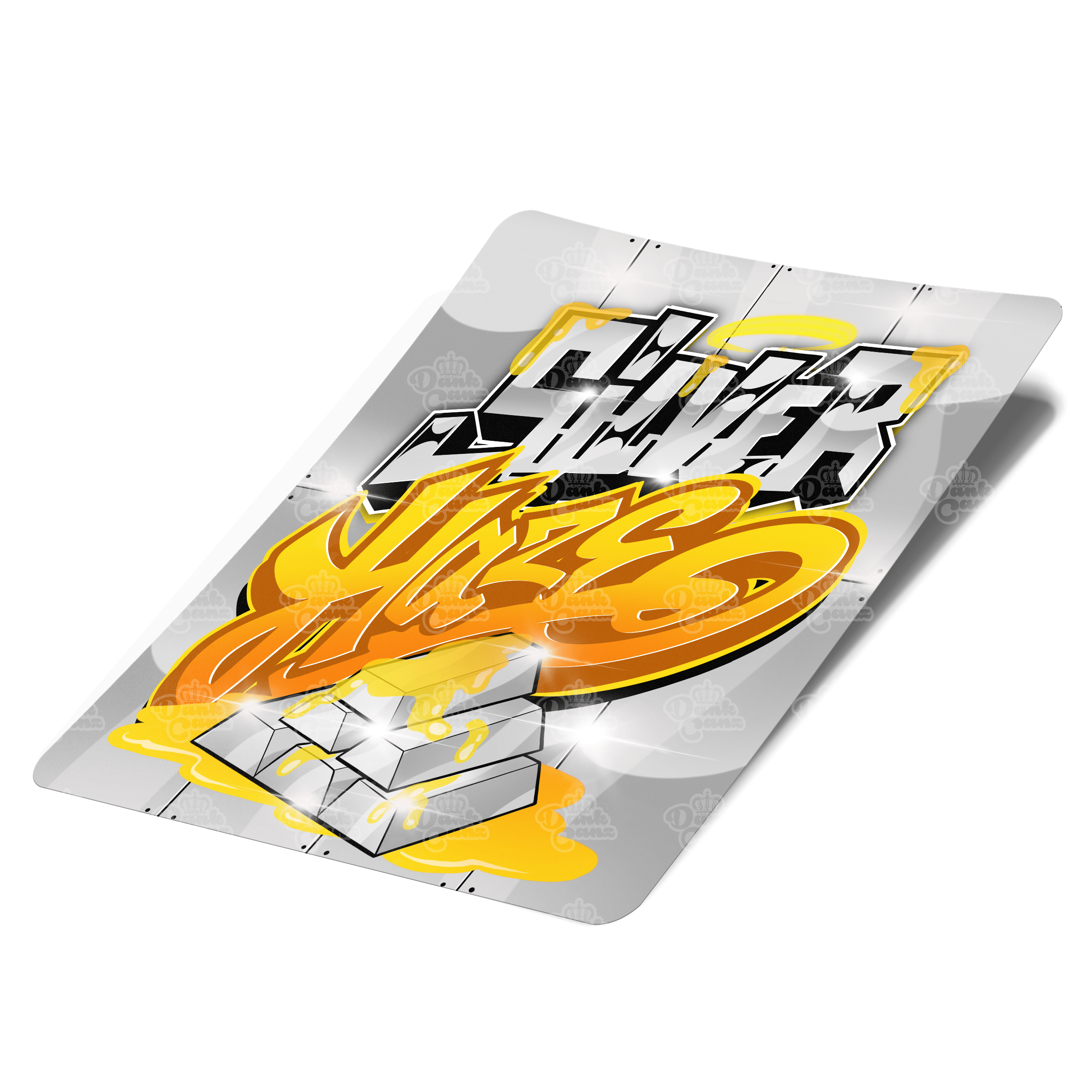 Silver Haze Mylar Bag Labels - Labels only - DC Packaging Custom Cannabis Packaging