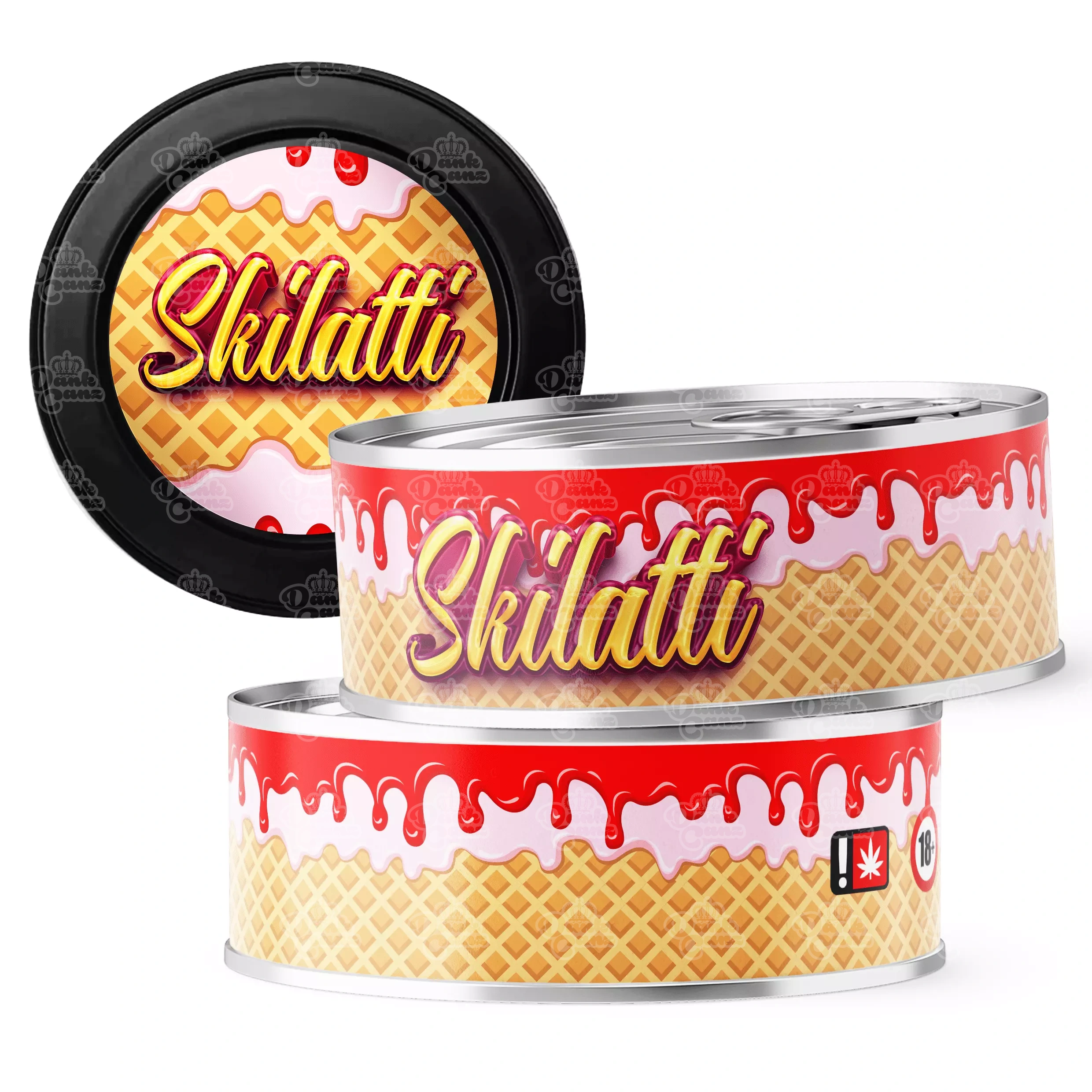 Skilatti 3.5g Self Seal Tins - DC Packaging Custom Cannabis Packaging