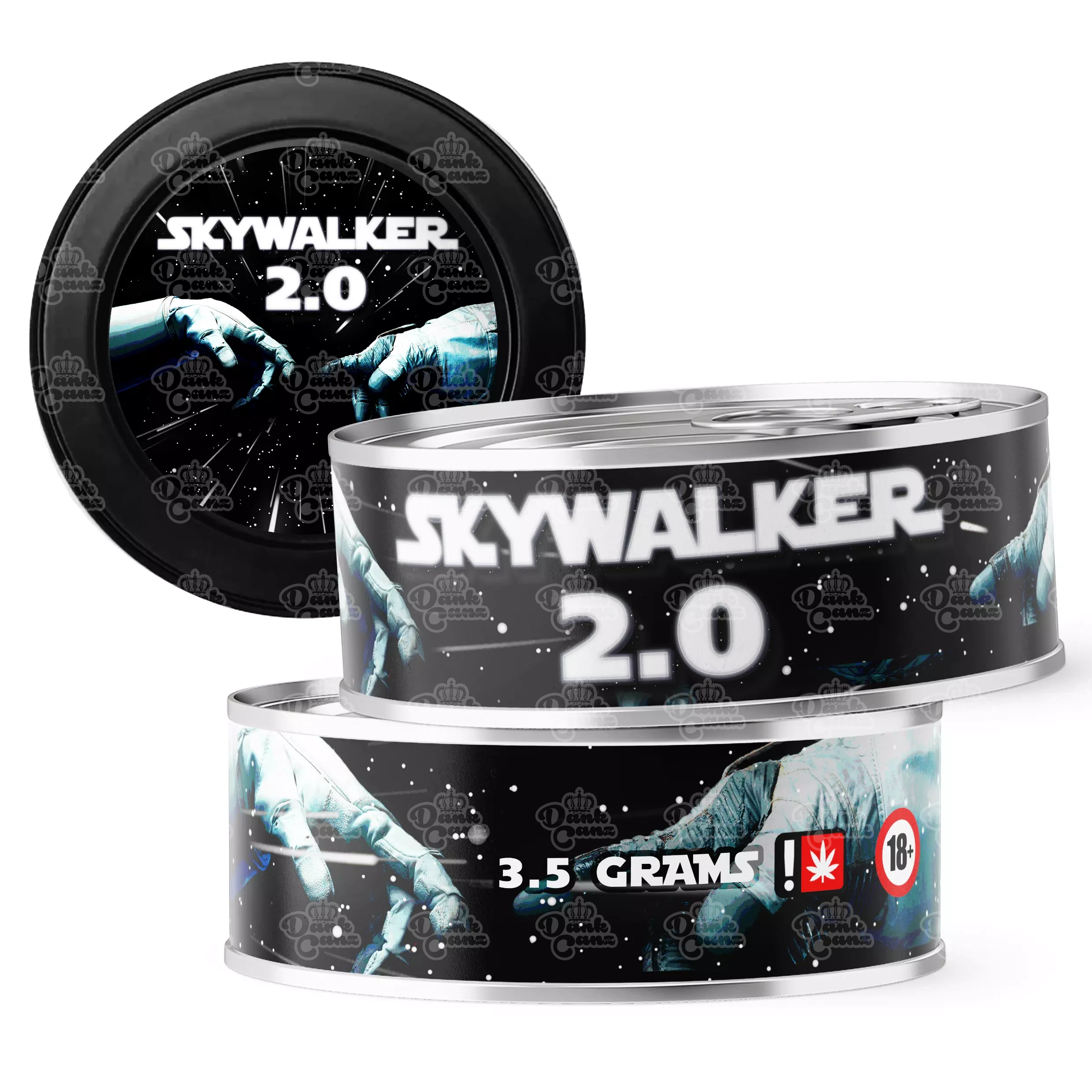 Skywalker 2.0 3.5g Self Seal Tins - DC Packaging Custom Cannabis Packaging