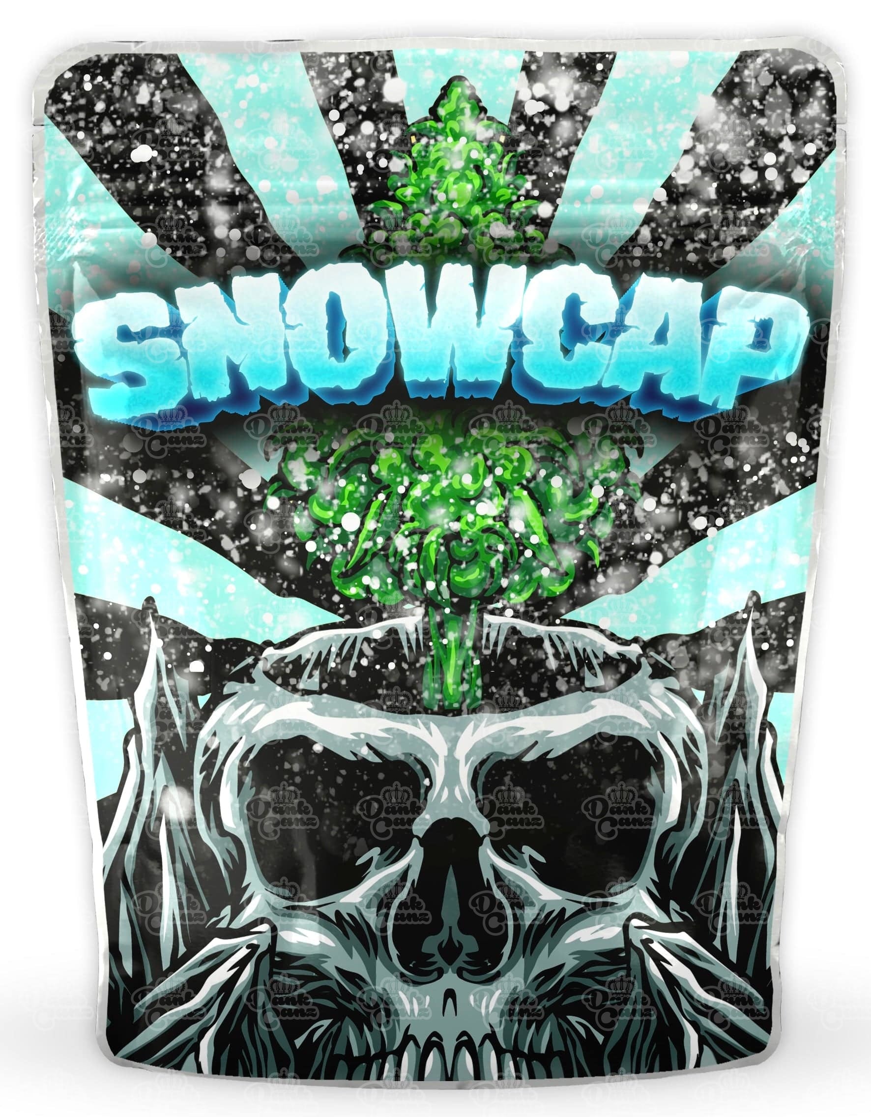 Snowcap Mylar Bags - DC Packaging Custom Cannabis Packaging