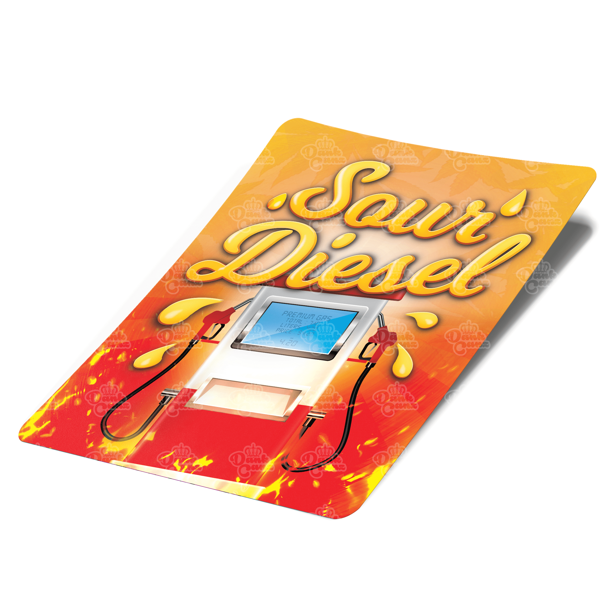 Sour Diesel Mylar Bag Labels - Labels only - DC Packaging Custom Cannabis Packaging