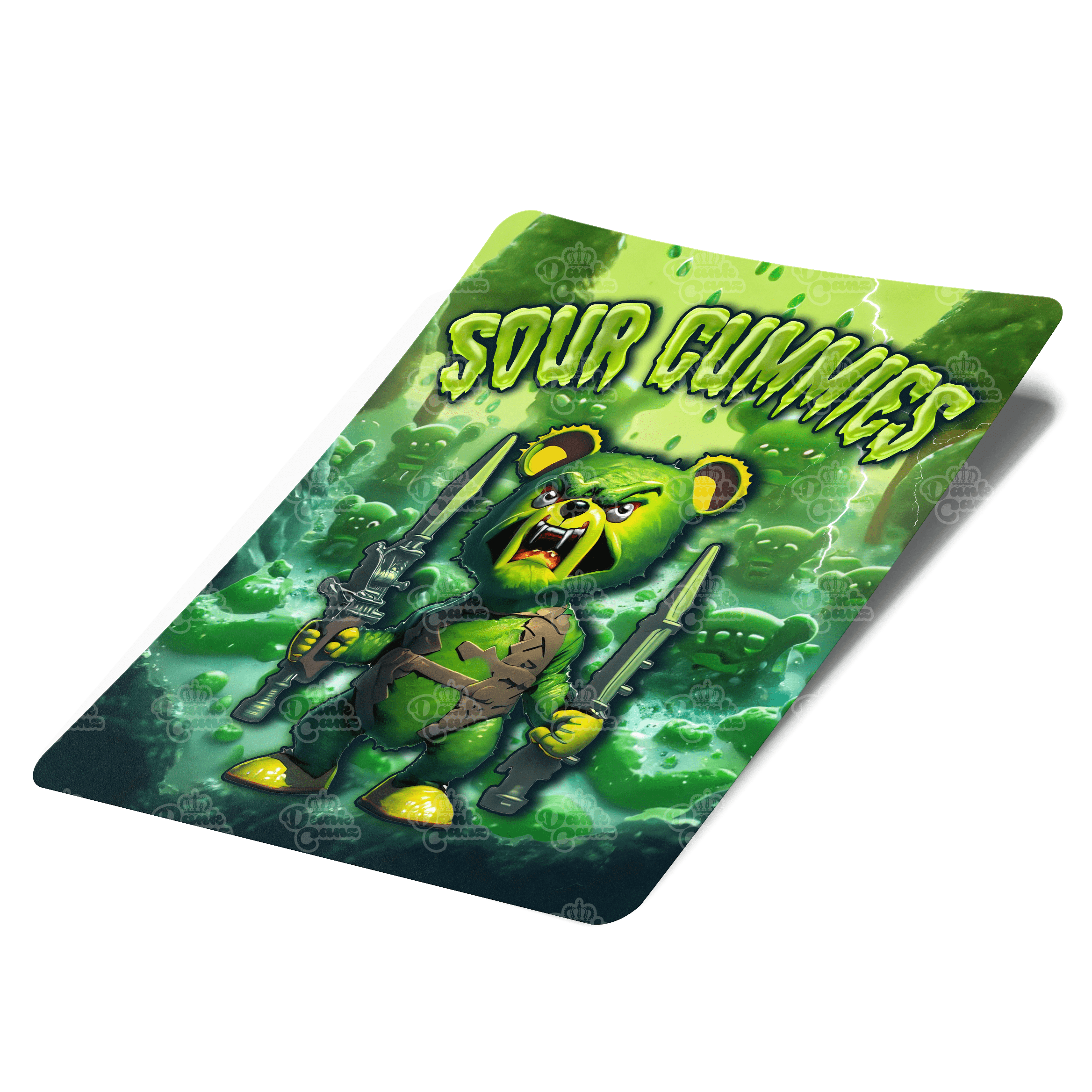 Sour Gummies Mylar Bag Labels - Labels only - DC Packaging Custom Cannabis Packaging
