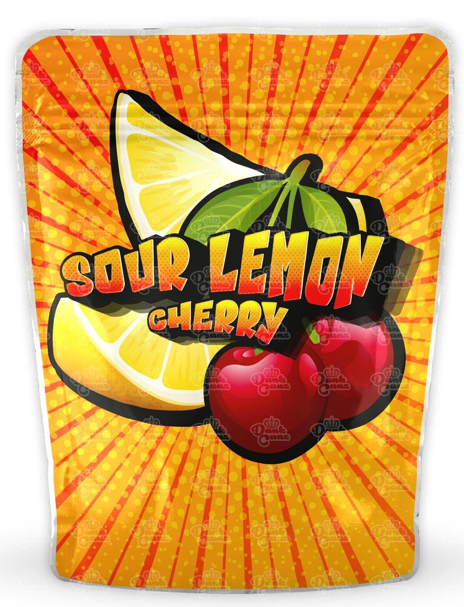 Sour Lemon Cherry Mylar Bags - DC Packaging Custom Cannabis Packaging