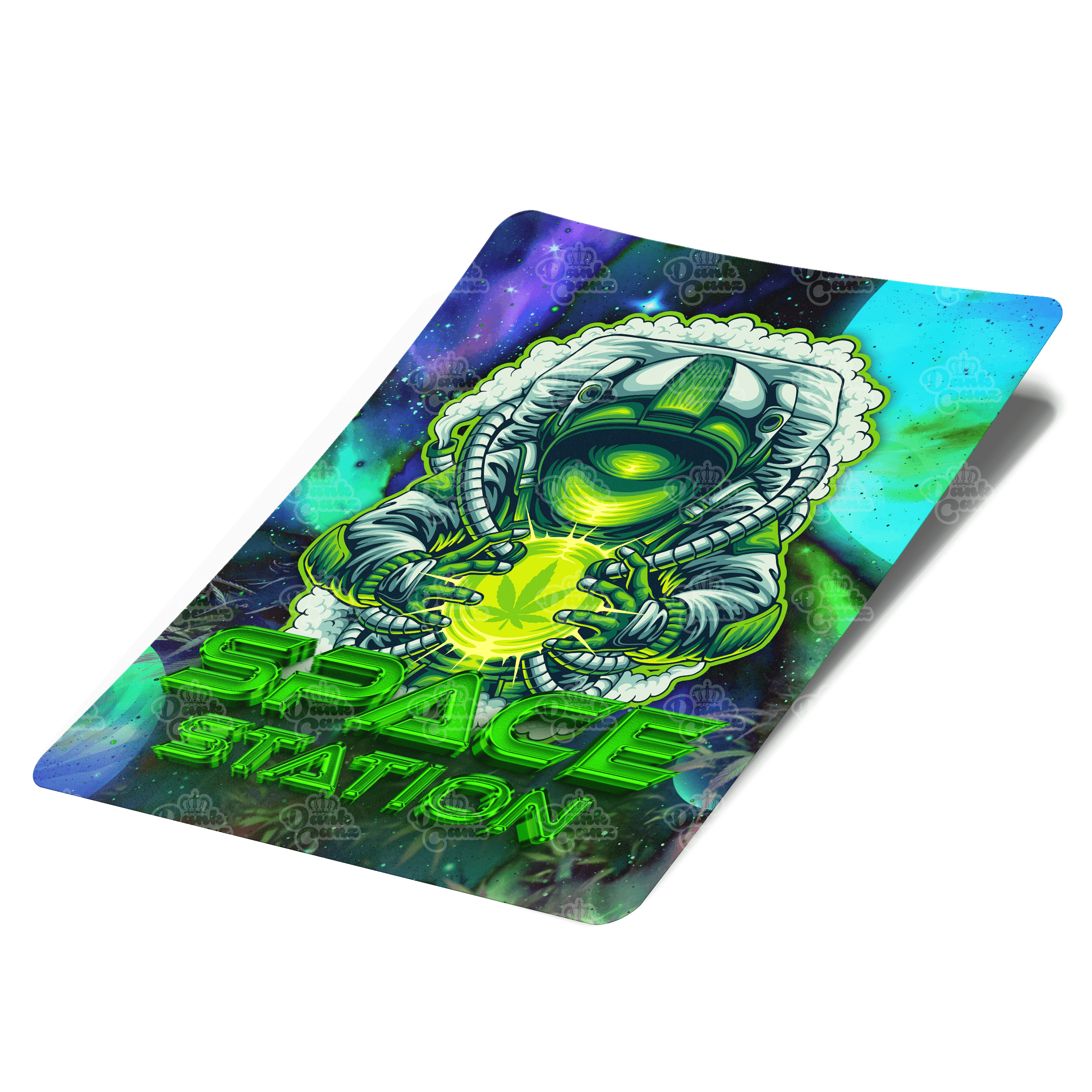 Space Station Mylar Bag Labels - Labels only - DC Packaging Custom Cannabis Packaging